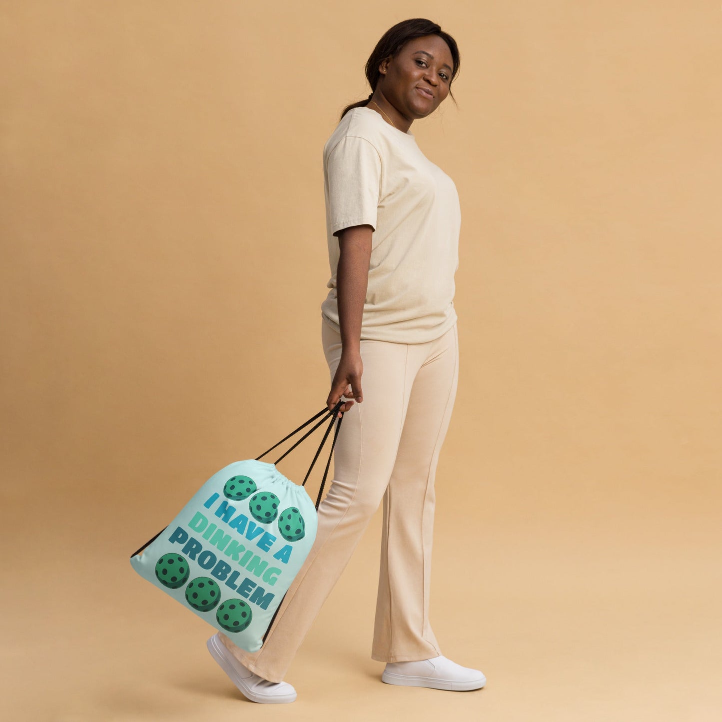 Pickleball "I Have A Dinking Problem" Drawstring Bag - Drawstring Bag - Discovery Co.