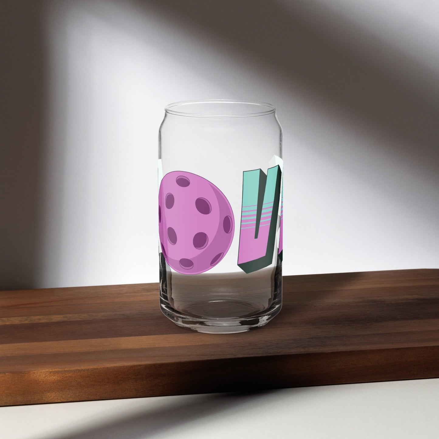 Pickleball Love Can - Shaped Glass - Can - Shaped Glass - Discovery Co.