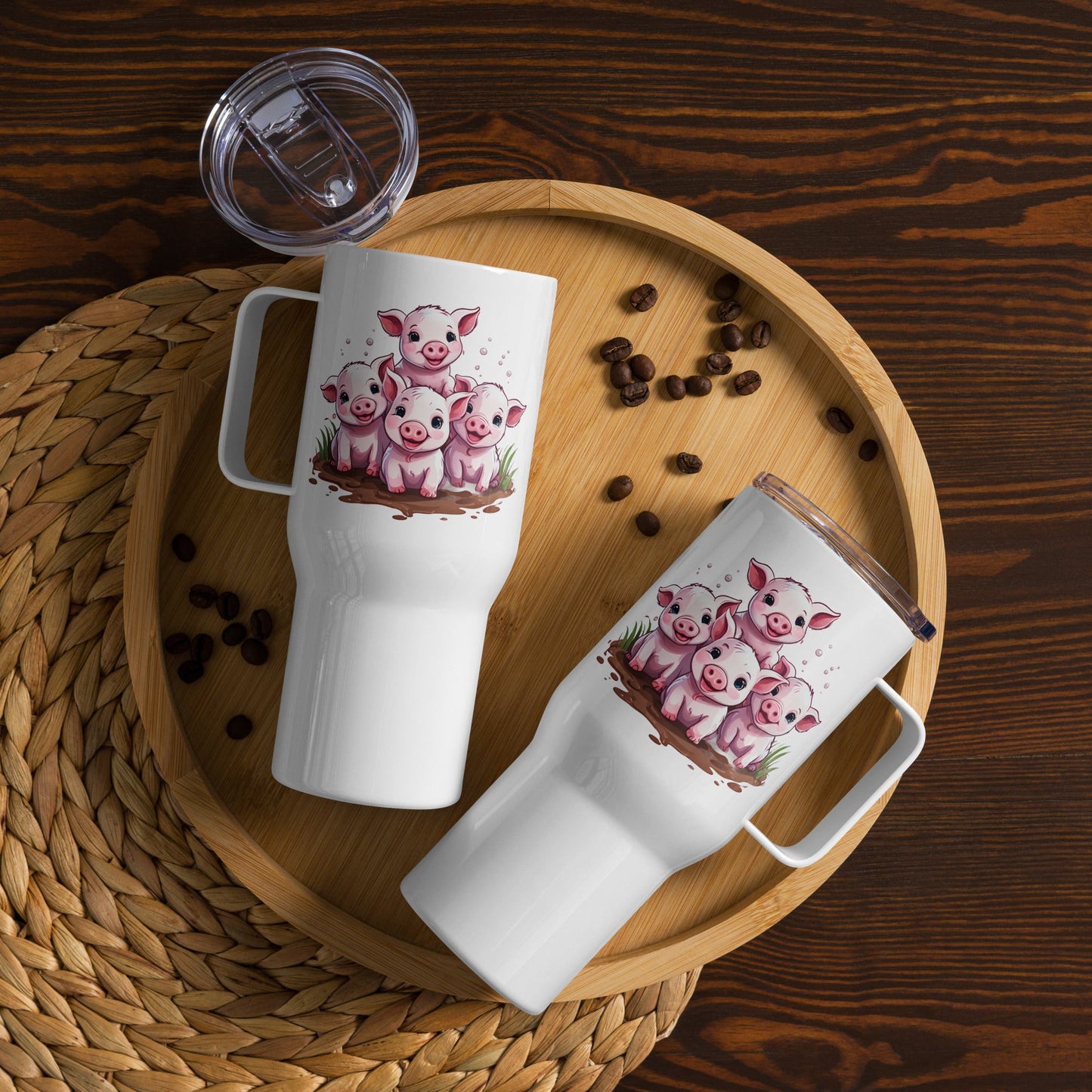 Piglets Stainless Steel Travel Mug (25 oz and 40 oz) - Travel Mug - Discovery Co.