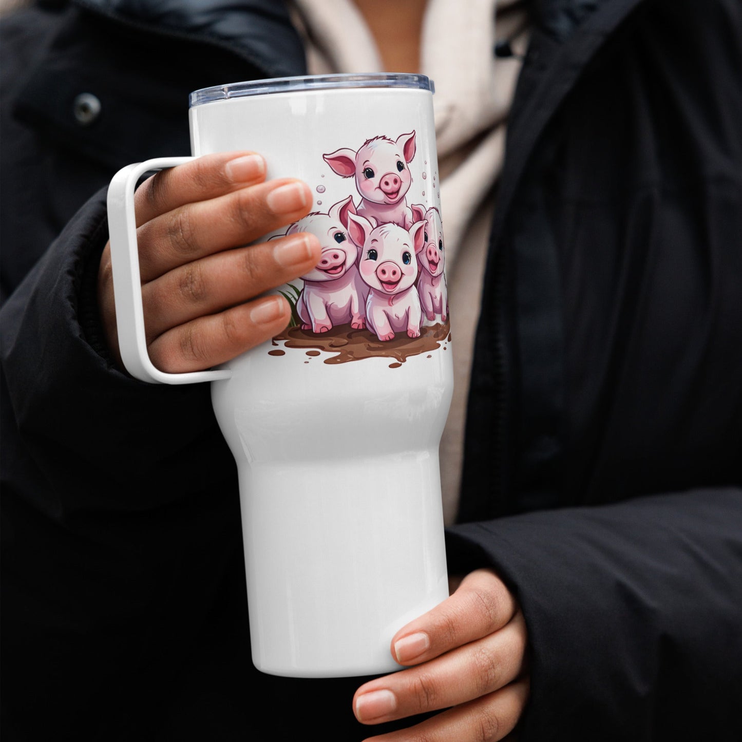 Piglets Stainless Steel Travel Mug (25 oz and 40 oz) - Travel Mug - Discovery Co.