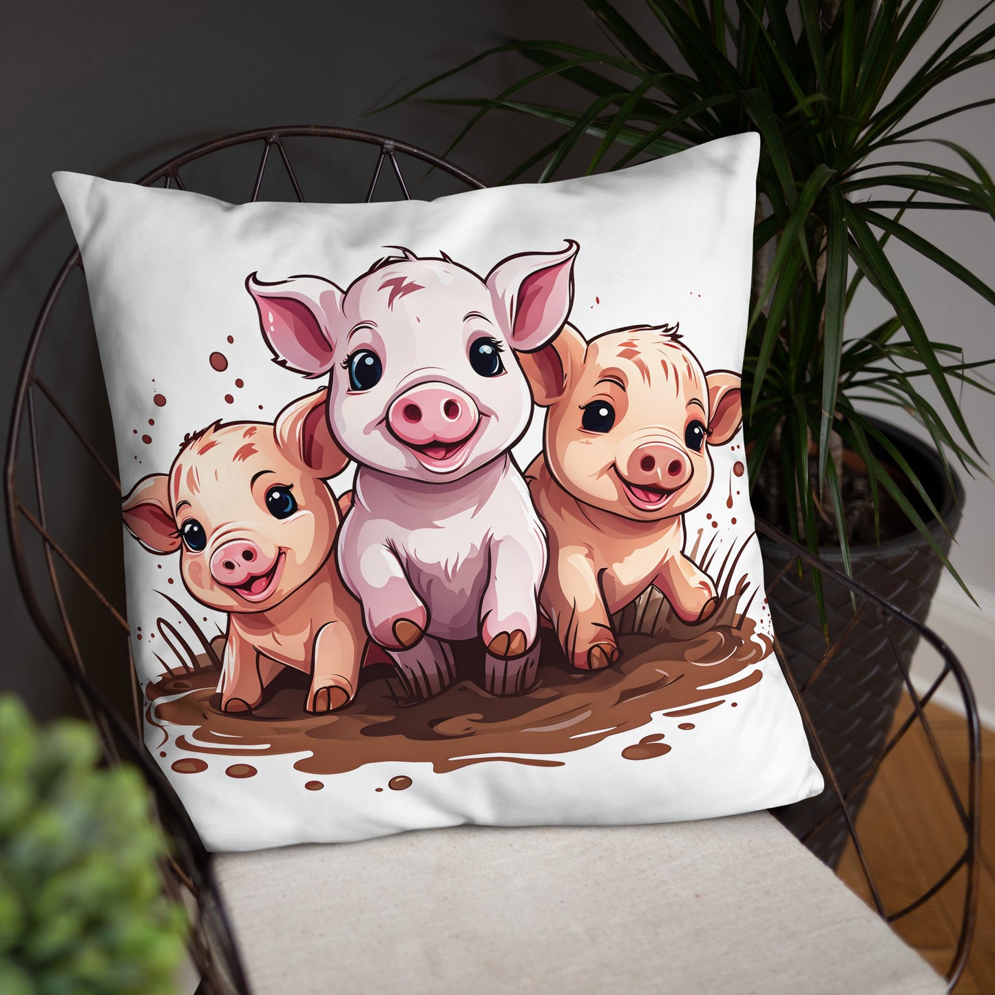 Pigs Basic Pillow - Pillows - Discovery Co.