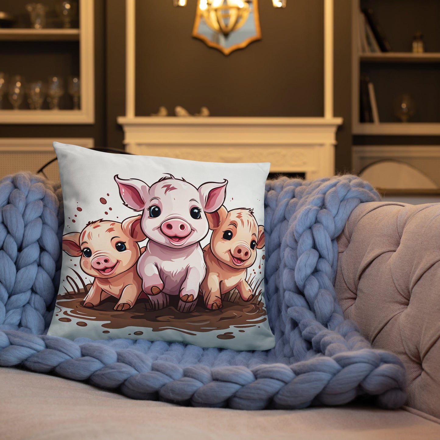 Pigs Basic Pillow - Pillows - Discovery Co.