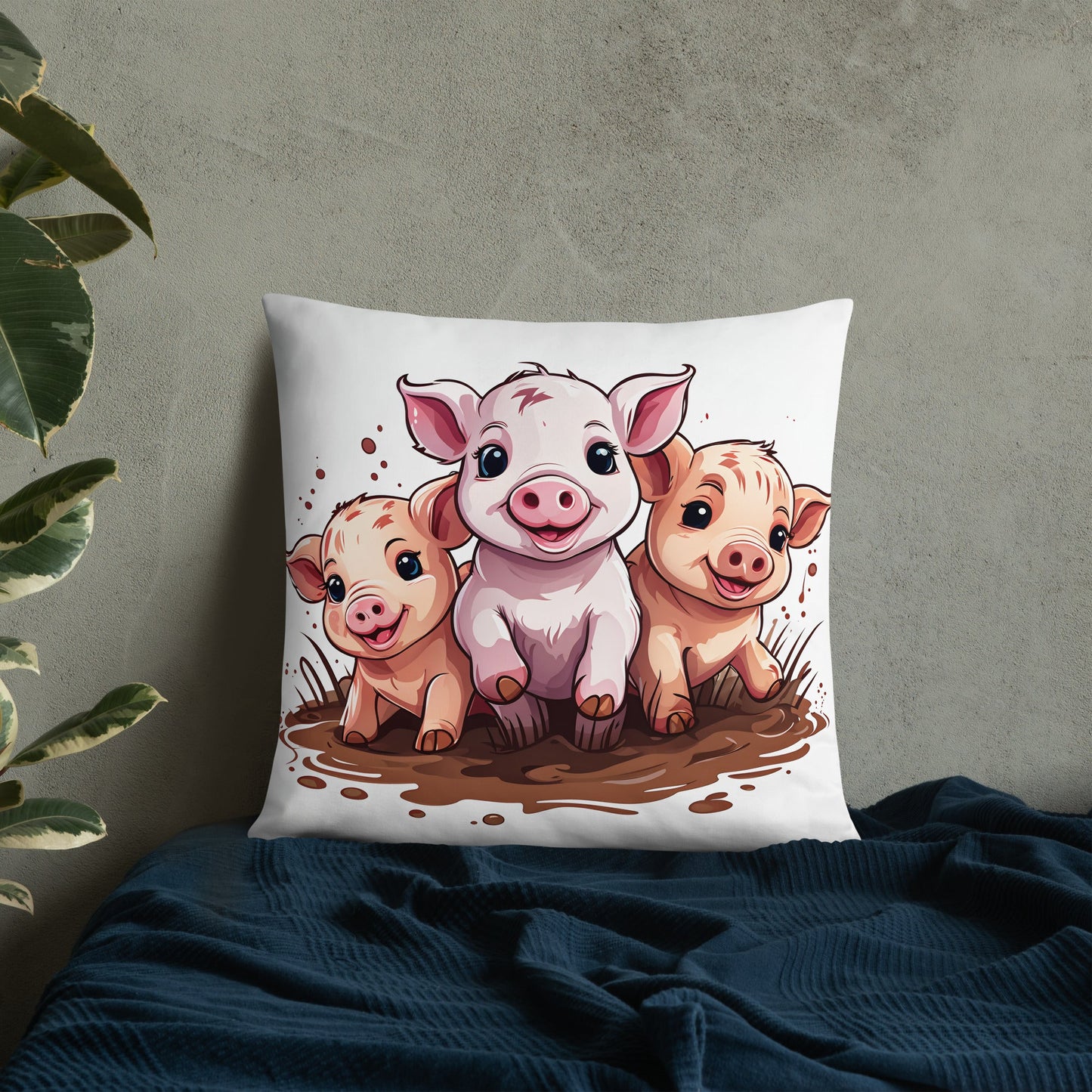 Pigs Basic Pillow - Pillows - Discovery Co.