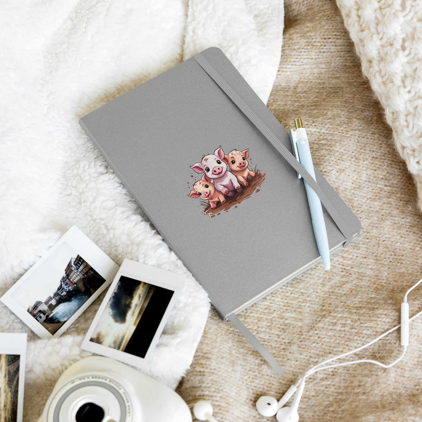Pigs Hardcover Bound Notebook - Hardcover Bound Notebooks - Discovery Co.