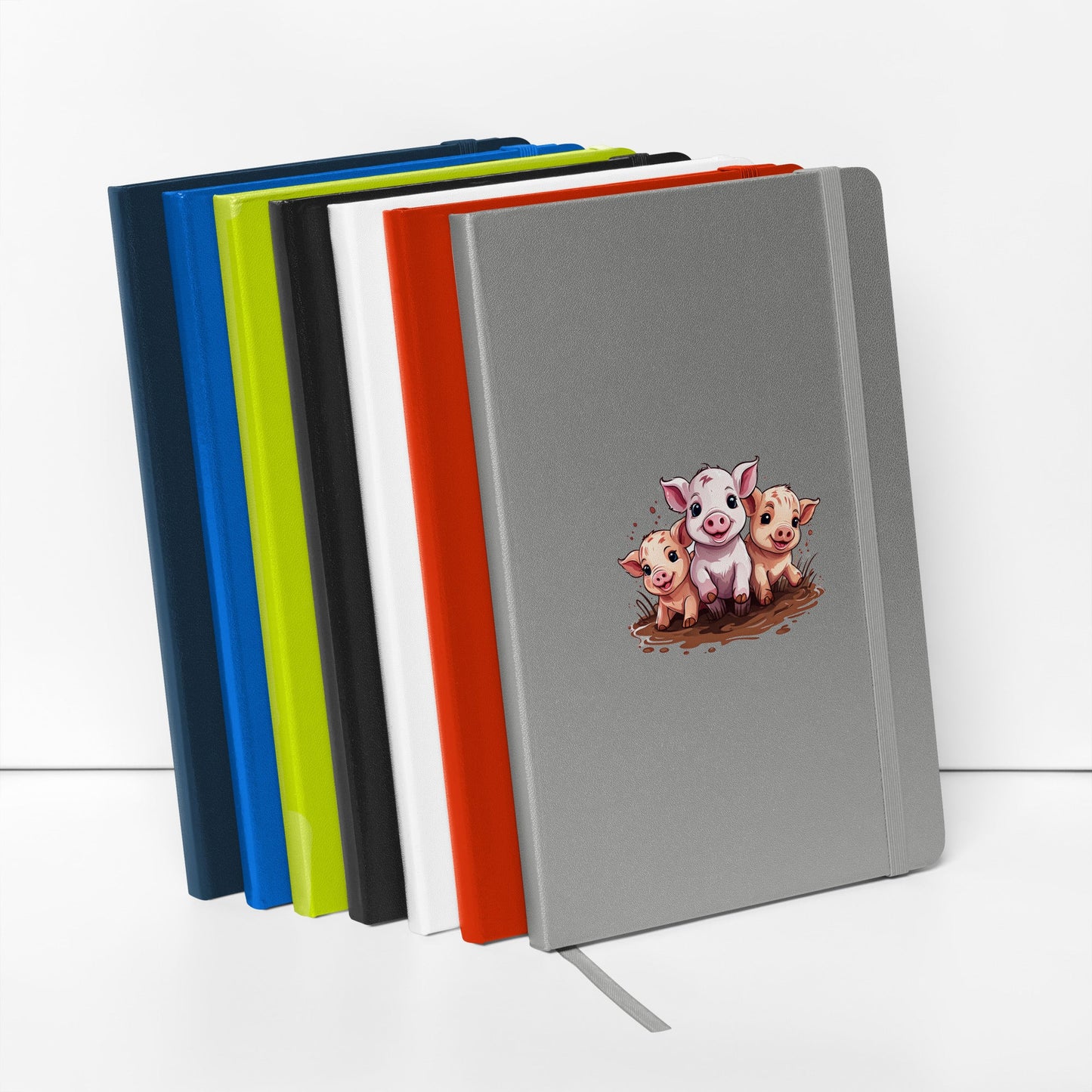 Pigs Hardcover Bound Notebook - Hardcover Bound Notebooks - Discovery Co.