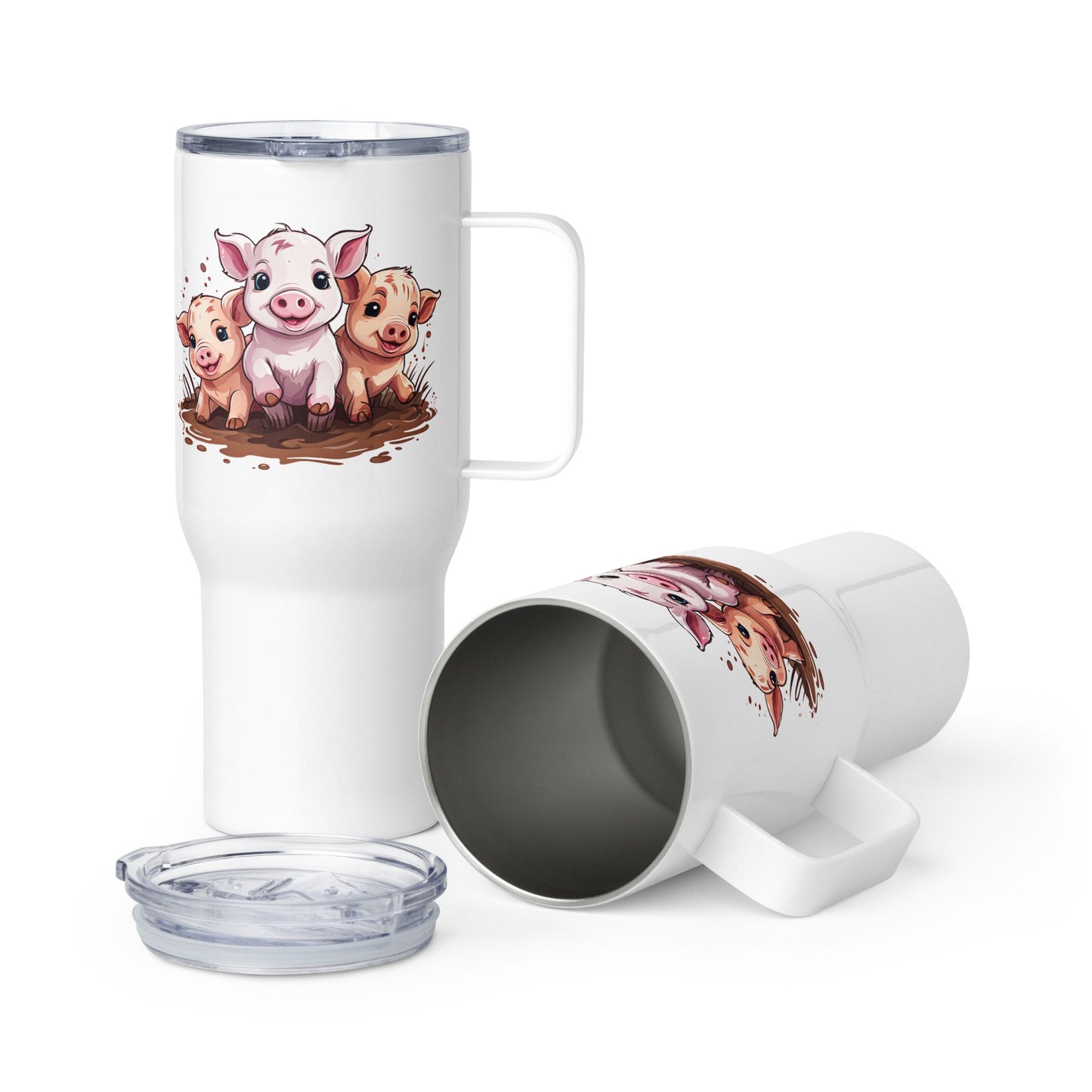 Pigs Stainless Steel Travel Mug (25 oz and 40 oz) - Travel Mug - Discovery Co.