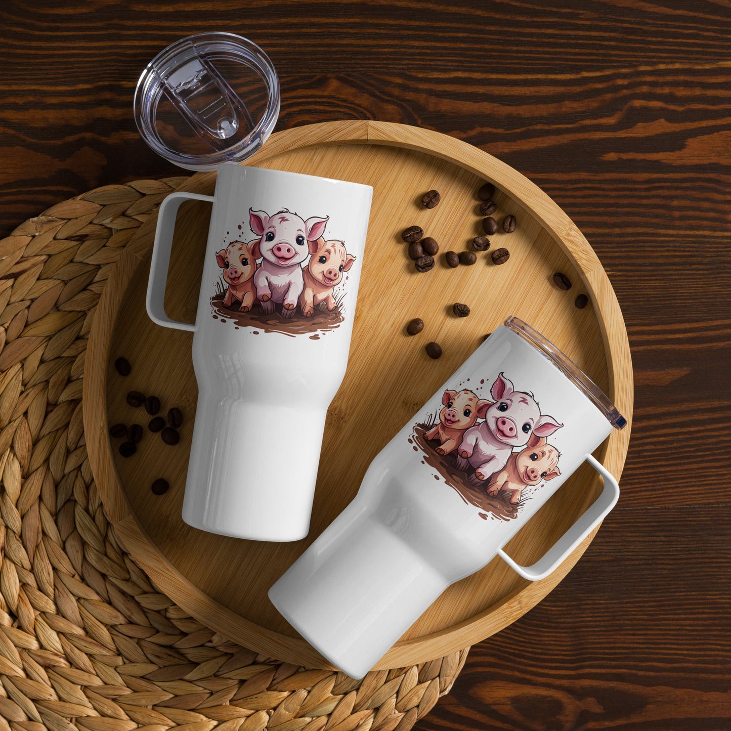 Pigs Stainless Steel Travel Mug (25 oz and 40 oz) - Travel Mug - Discovery Co.