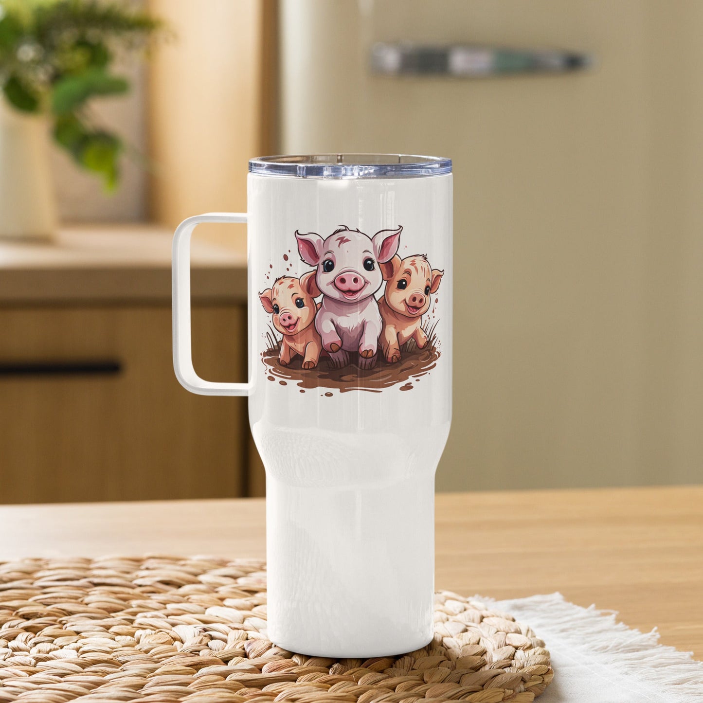 Pigs Stainless Steel Travel Mug (25 oz) - Travel Mug - Discovery Co.