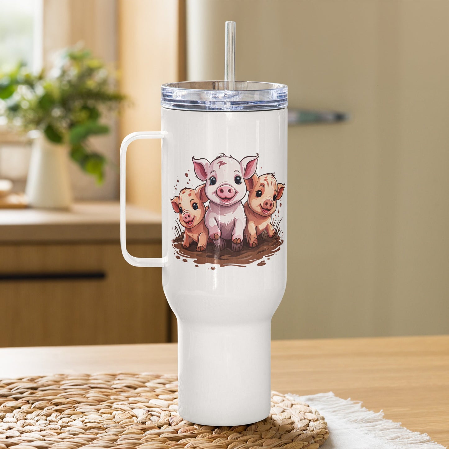 Pigs Stainless Steel Travel Mug (25 oz) - Travel Mug - Discovery Co.