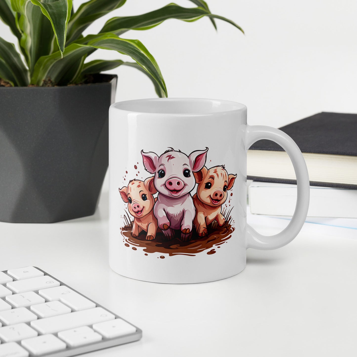 Pigs White Glossy Mug (11 oz, 15 oz, 20 oz) - Mugs - Discovery Co.