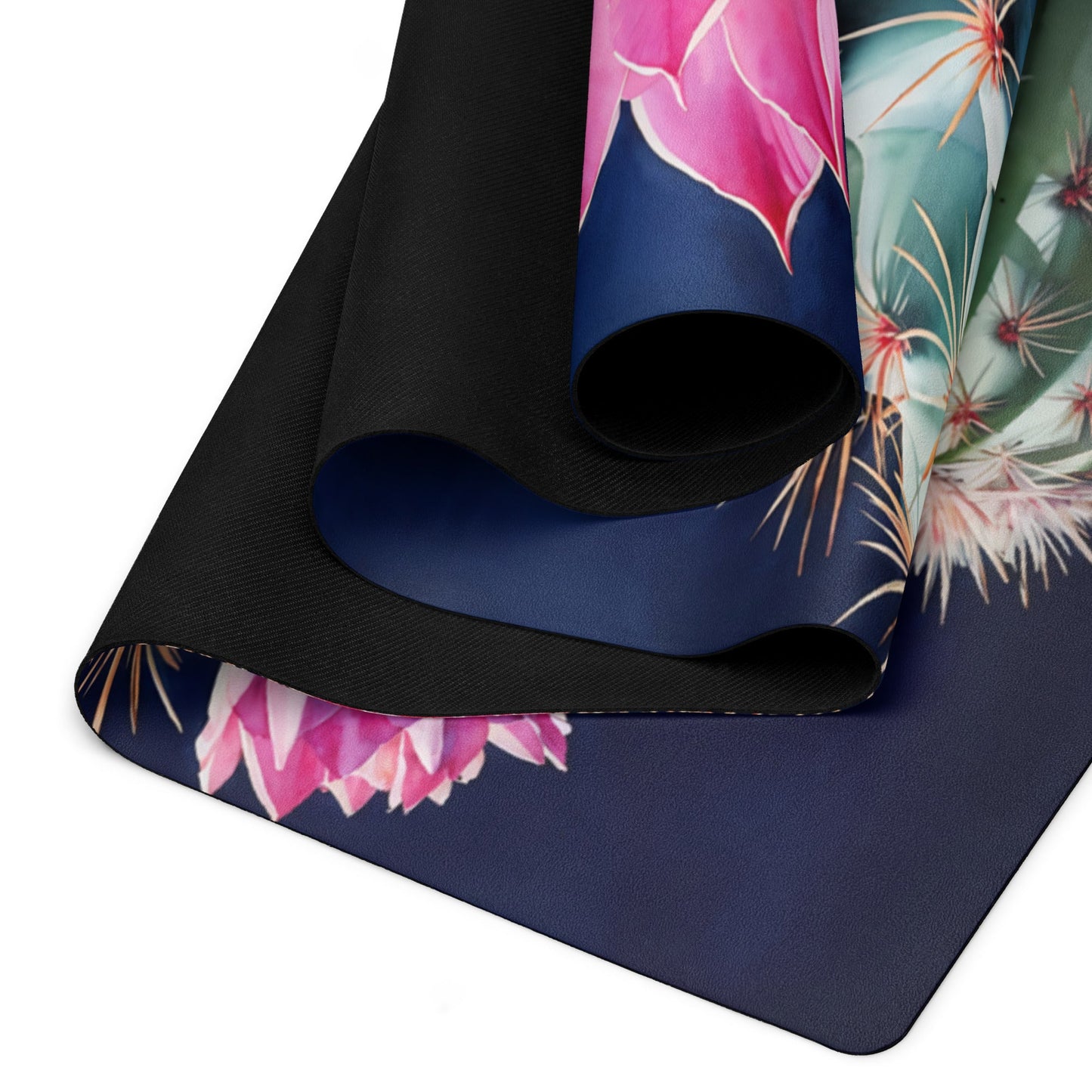 Pink Cactus Bloom Yoga Mat - Yoga Mat - Discovery Co.