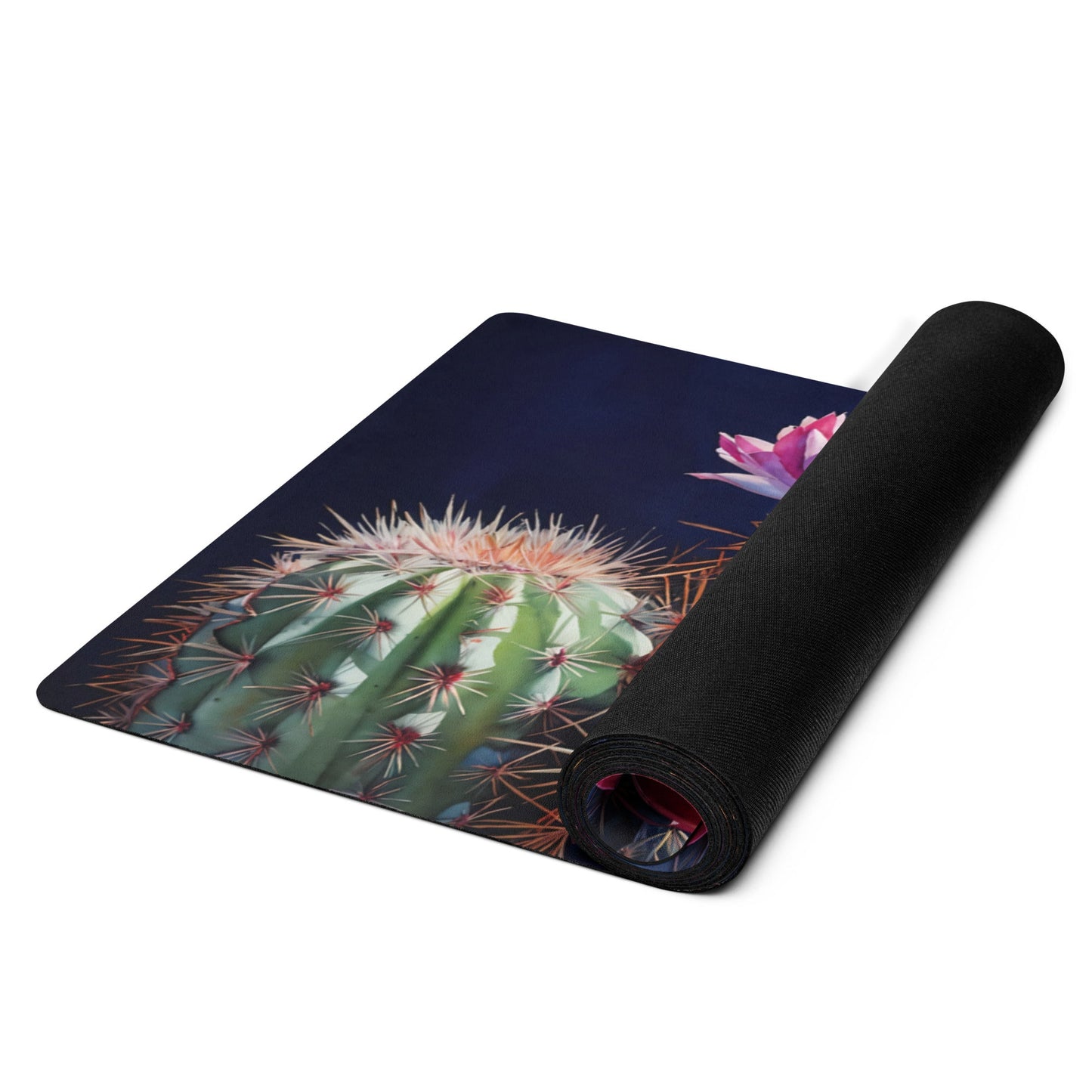 Pink Cactus Bloom Yoga Mat - Yoga Mat - Discovery Co.