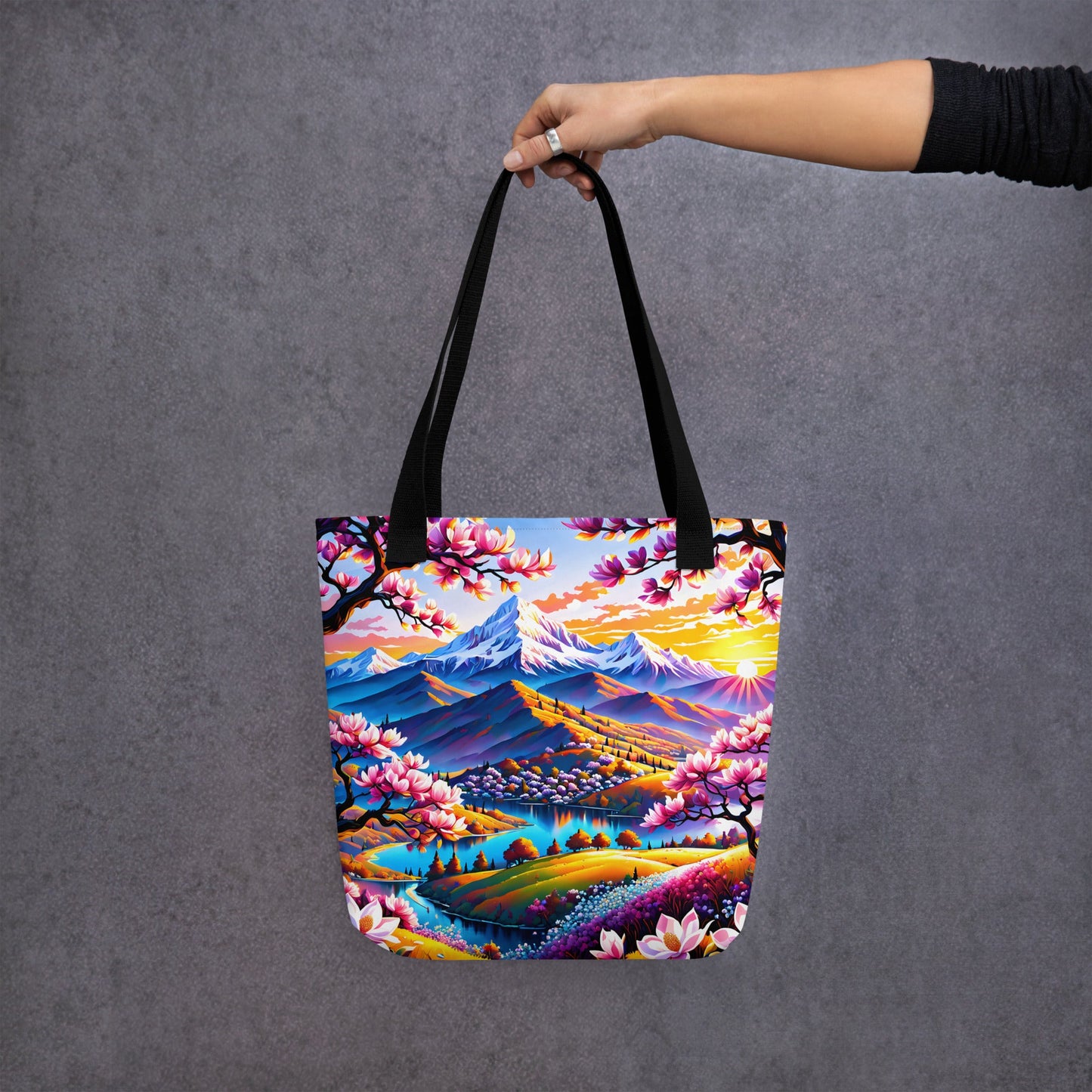 Pink Landscape Tote Bag - Tote Bags - Discovery Co.