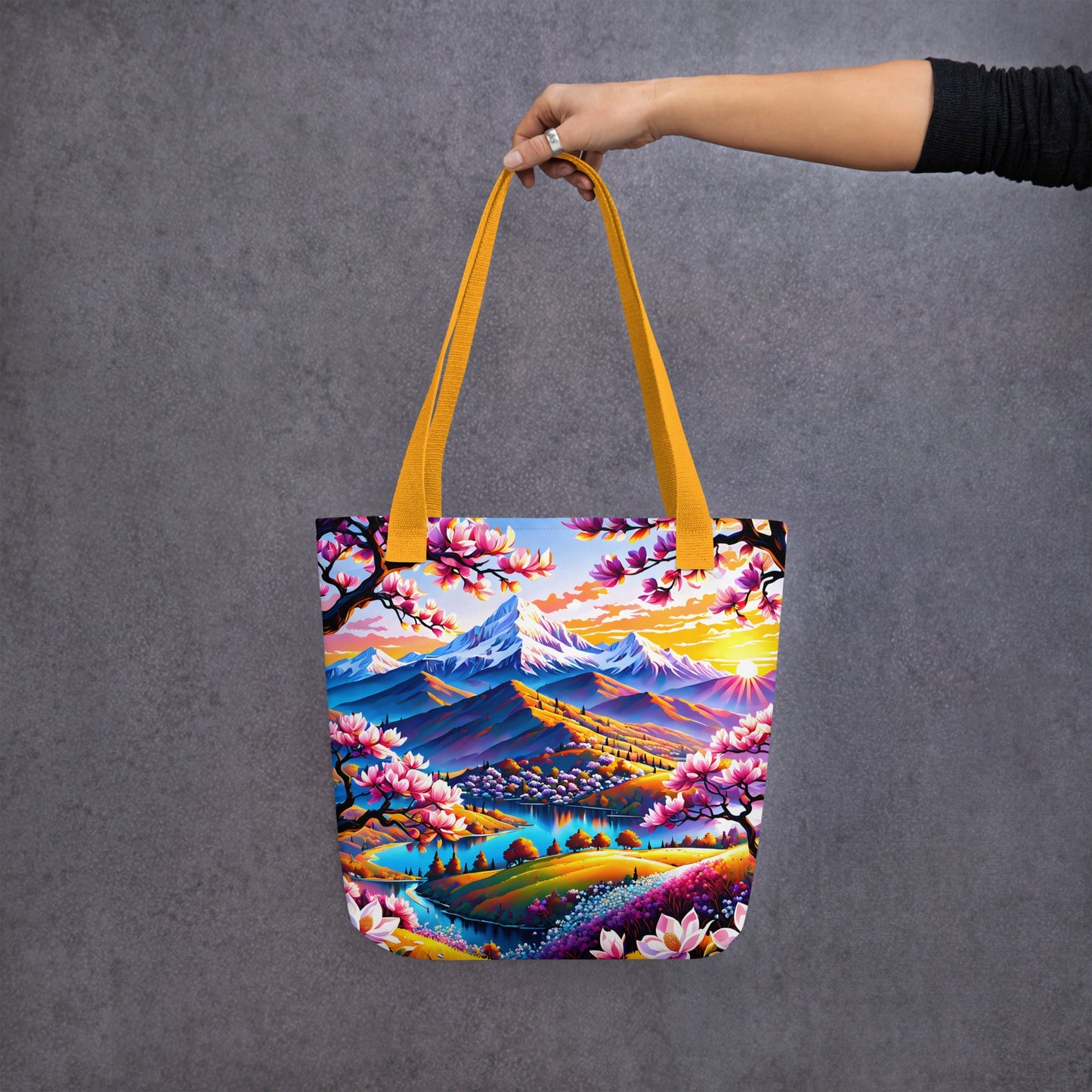 Pink Landscape Tote Bag - Tote Bags - Discovery Co.