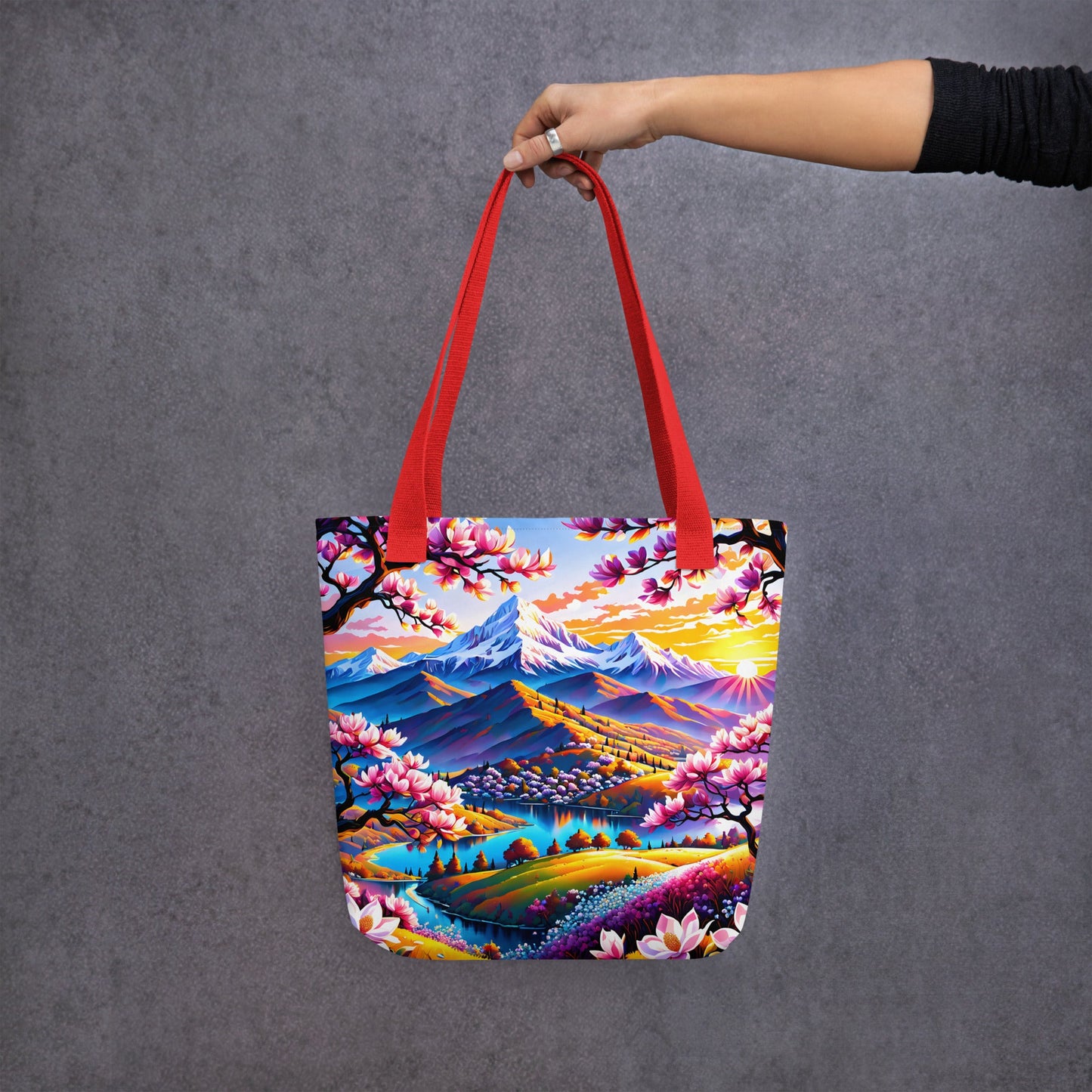 Pink Landscape Tote Bag - Tote Bags - Discovery Co.