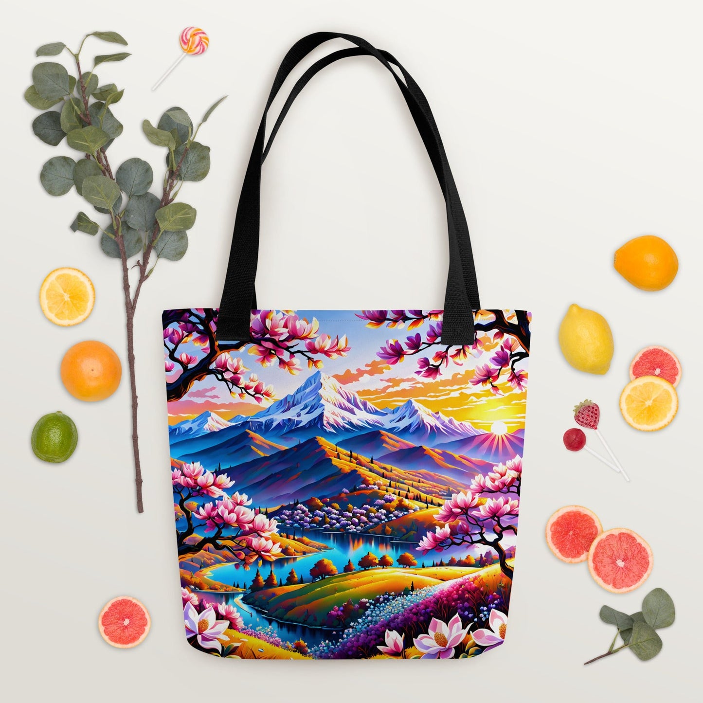 Pink Landscape Tote Bag - Tote Bags - Discovery Co.