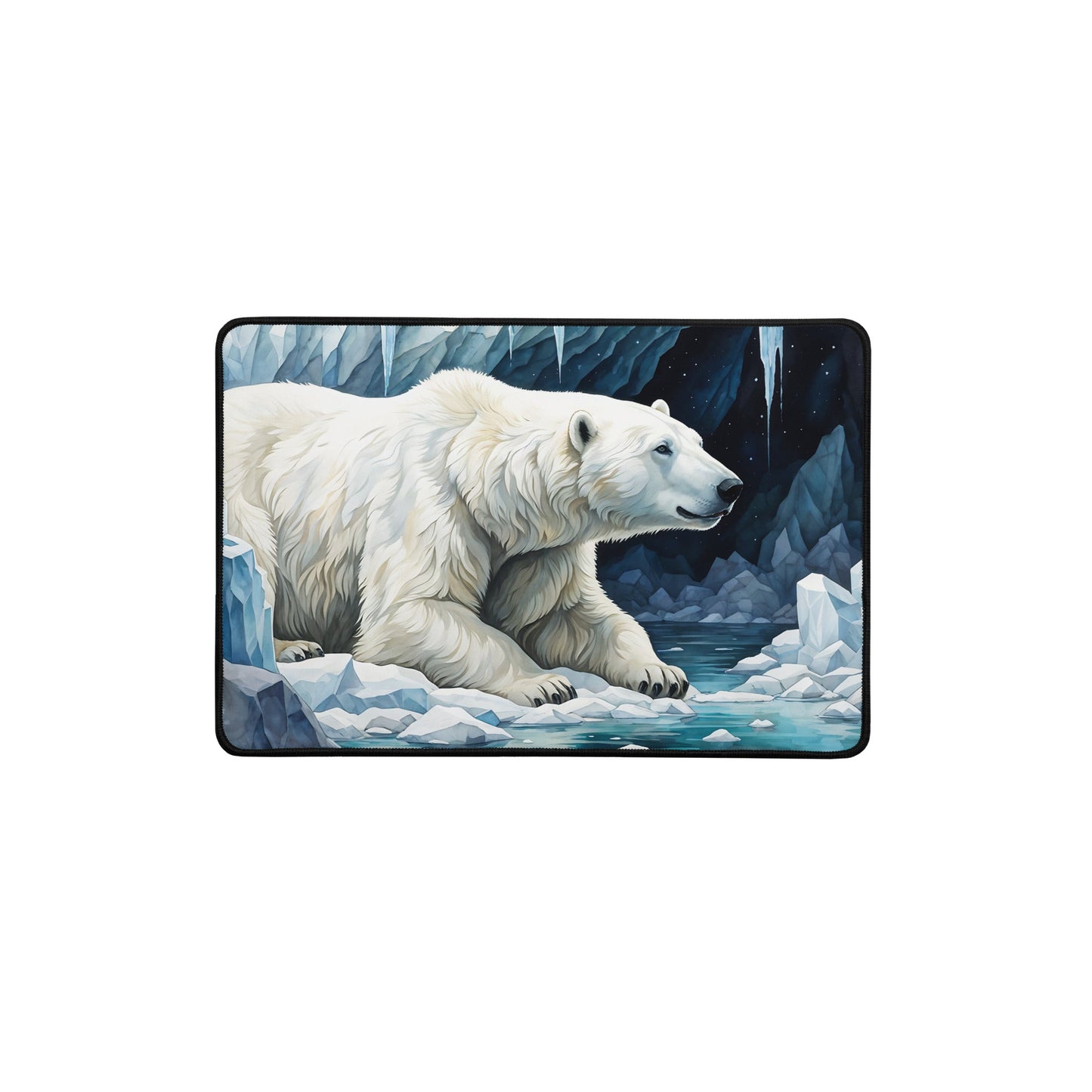 Polar Bear In Cave Desk Mat - Mouse Pads - Discovery Co.