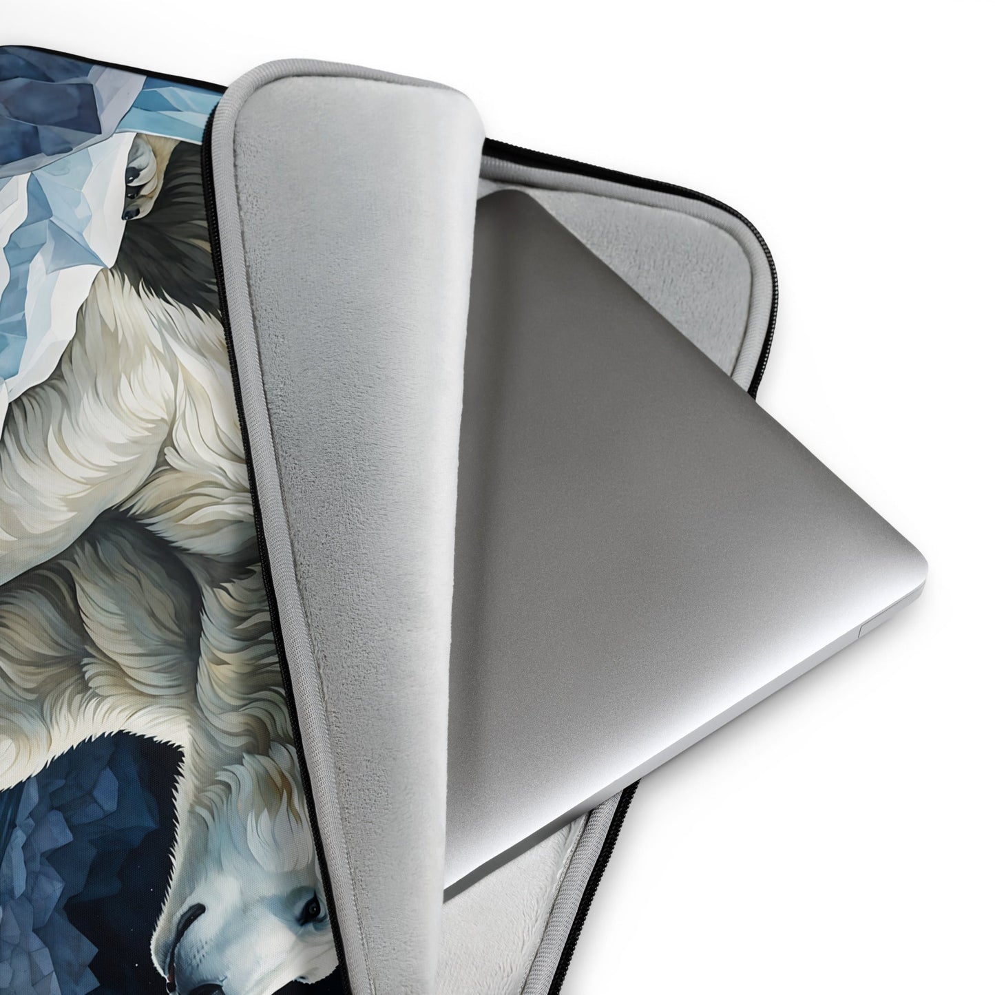 Polar Bear In Cave II Laptop Sleeve - Laptop Cases - Discovery Co.