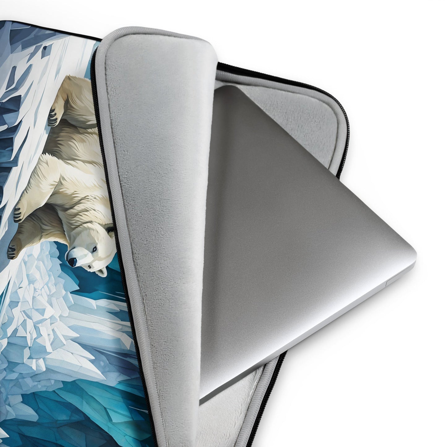 Polar Bear In Cave III Laptop Sleeve - Laptop Cases - Discovery Co.
