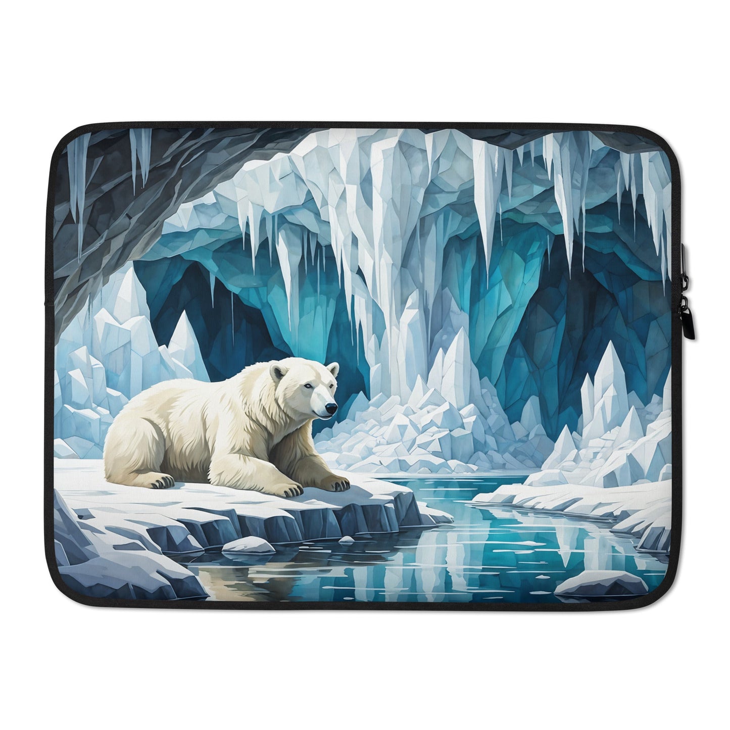 Polar Bear In Cave III Laptop Sleeve - Laptop Cases - Discovery Co.