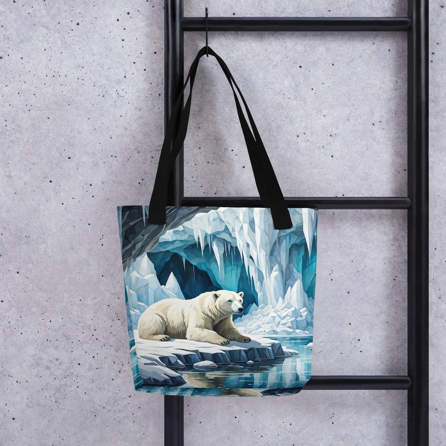 Polar Bear In The Cave III Tote Bag - Tote Bags - Discovery Co.