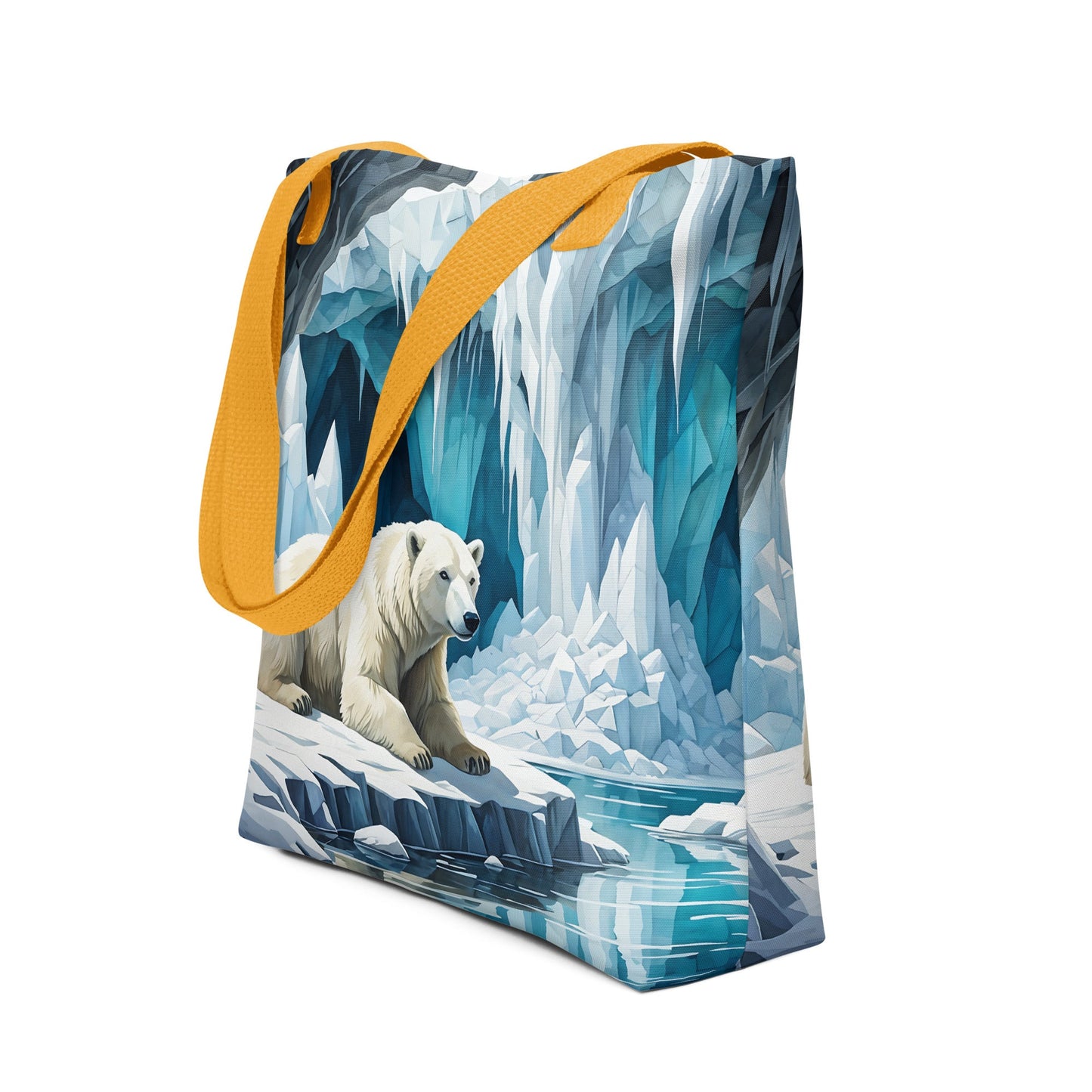Polar Bear In The Cave III Tote Bag - Tote Bags - Discovery Co.
