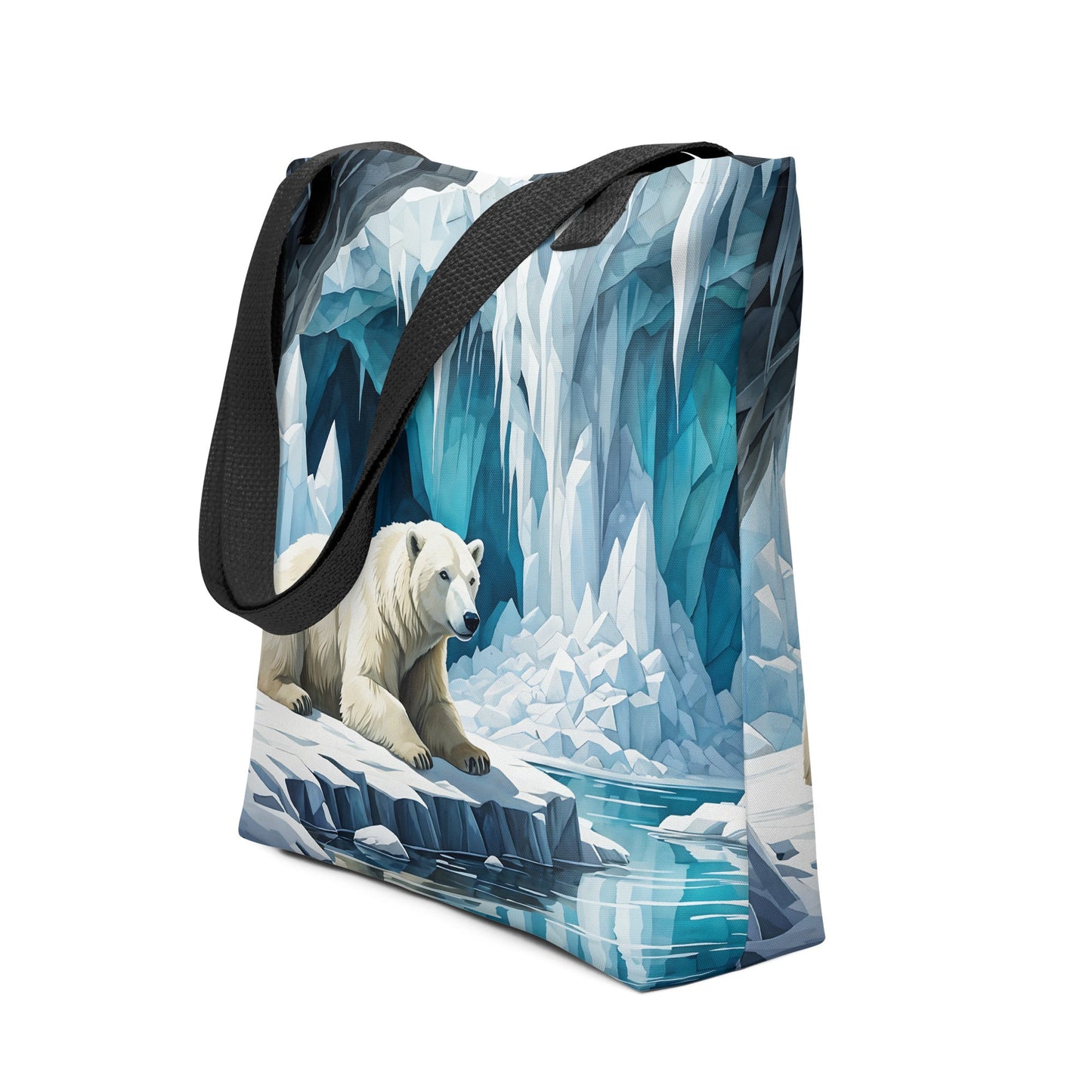 Polar Bear In The Cave III Tote Bag - Tote Bags - Discovery Co.