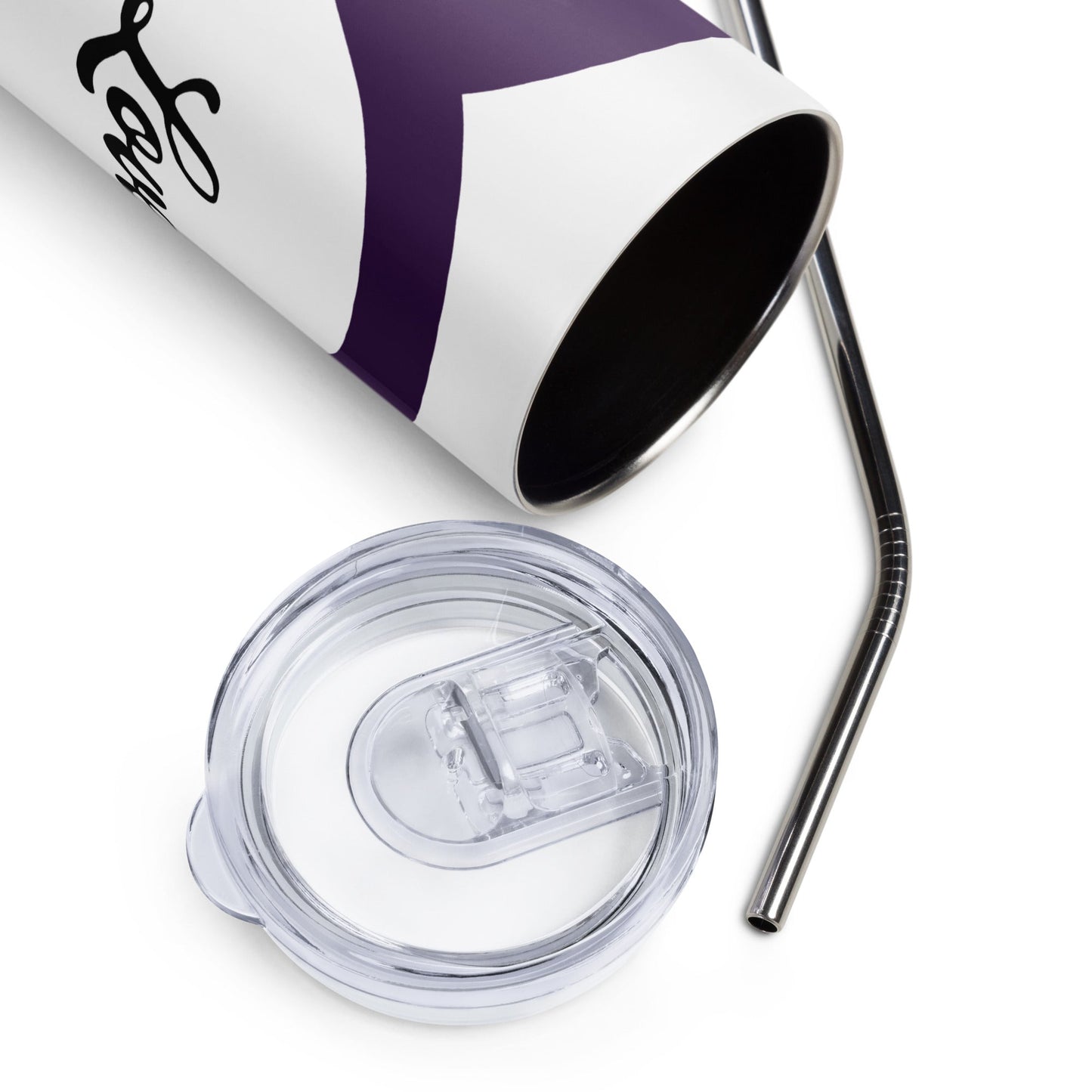 Purple Bird Heartbeat Stainless Steel Tumbler - Steel Tumbler - Discovery Co.