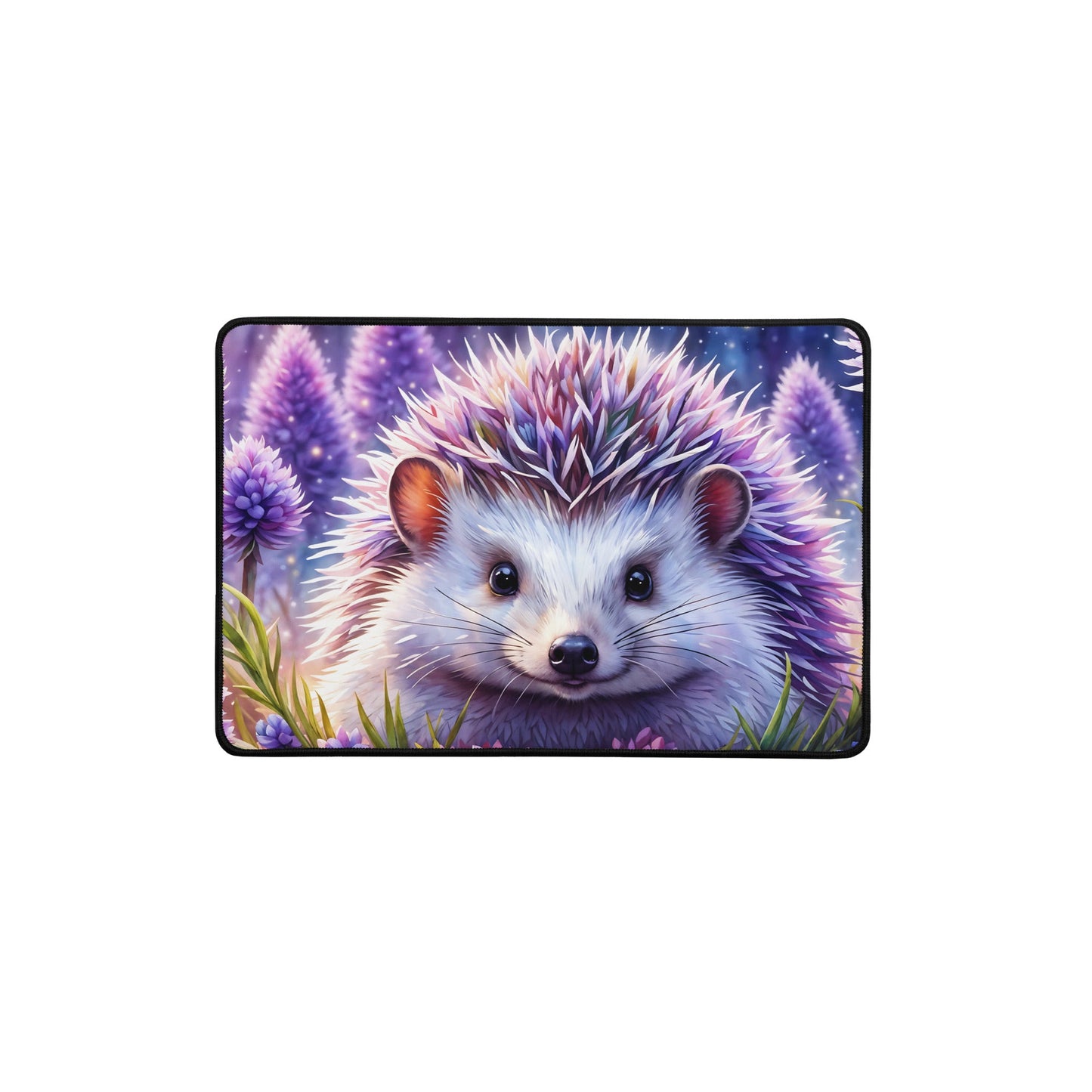 Purple Hedgehog Desk Mat - Mouse Pads - Discovery Co.