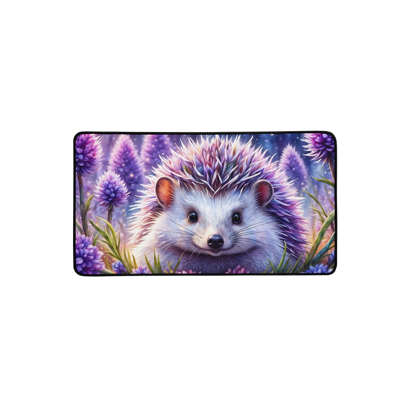 Purple Hedgehog Desk Mat - Mouse Pads - Discovery Co.