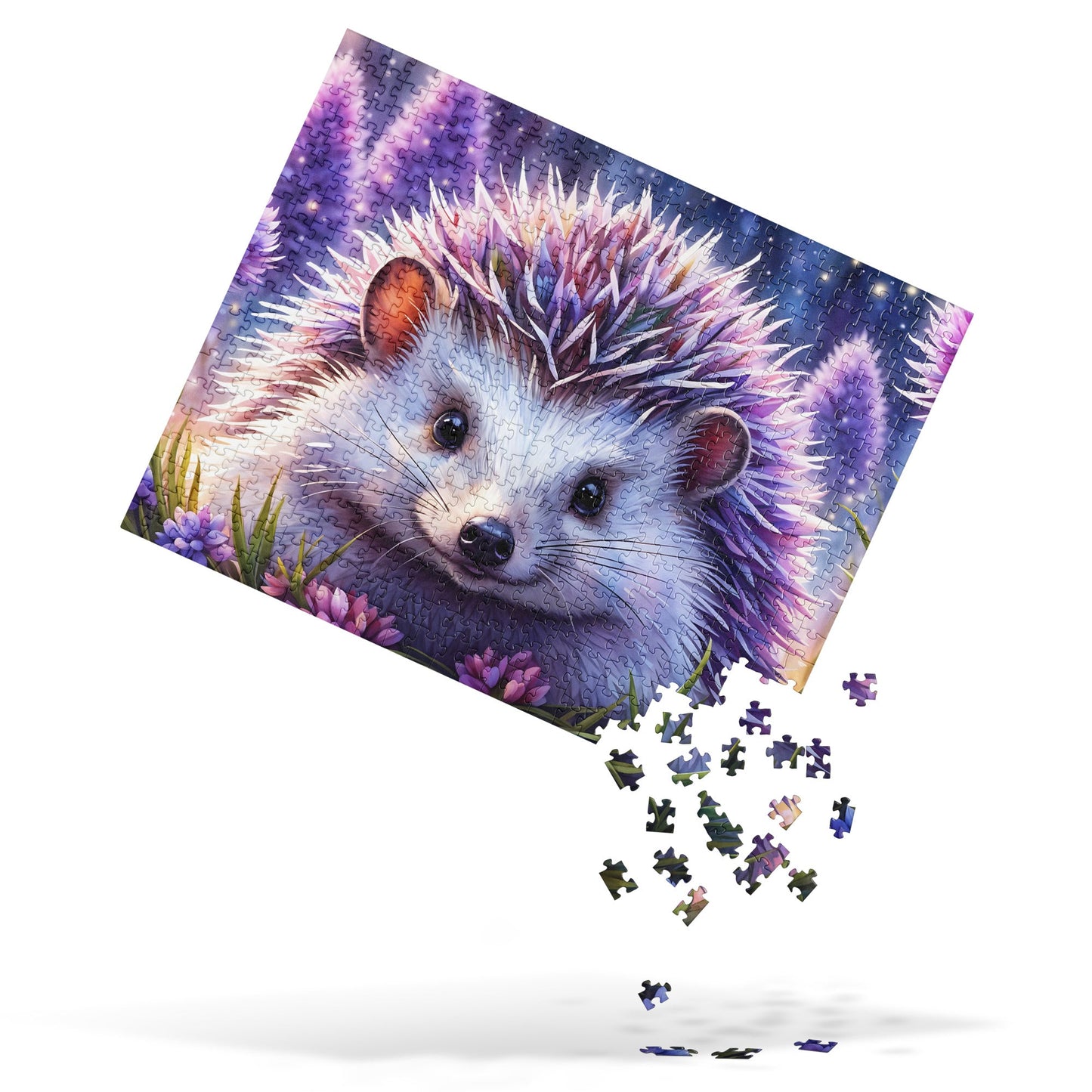 Purple Hedgehog Jigsaw Puzzle - Puzzle - Discovery Co.