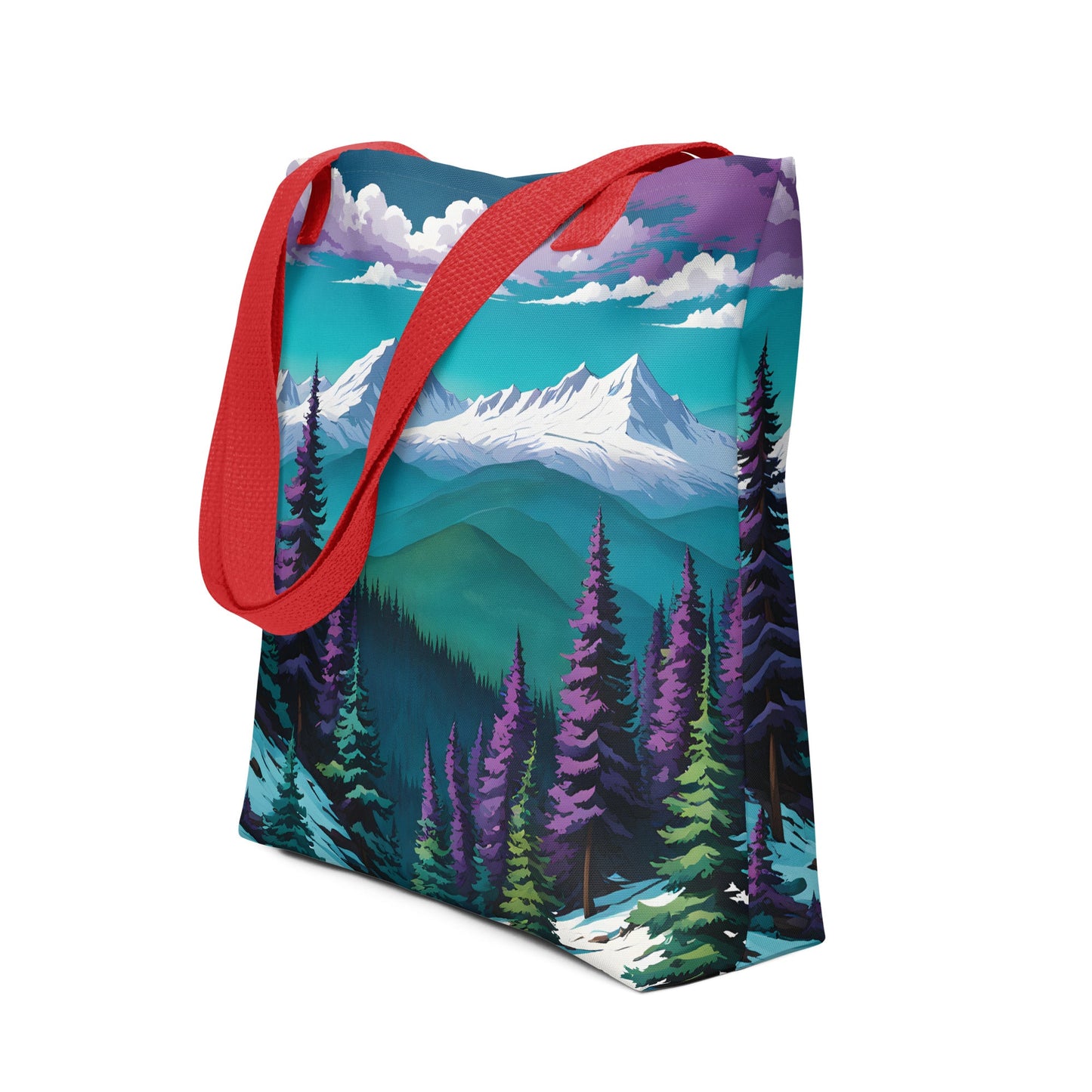 Purple Pine Forest Tote Bag - Tote Bags - Discovery Co.