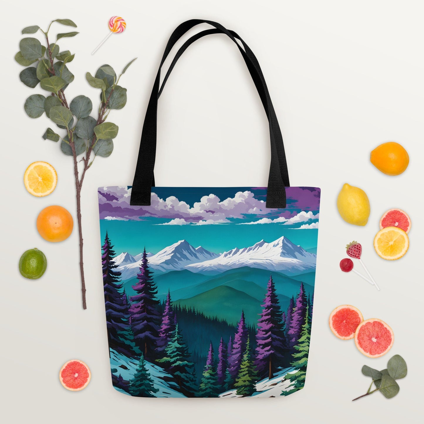 Purple Pine Forest Tote Bag - Tote Bags - Discovery Co.