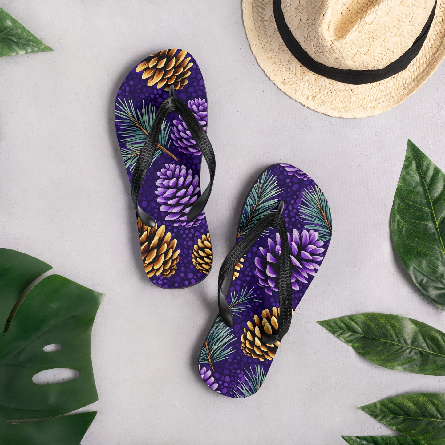 Purple Pinecone Flip - Flops - Footwear - Discovery Co.