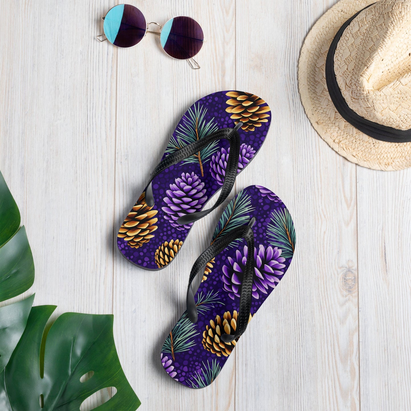 Purple Pinecone Flip - Flops - Footwear - Discovery Co.