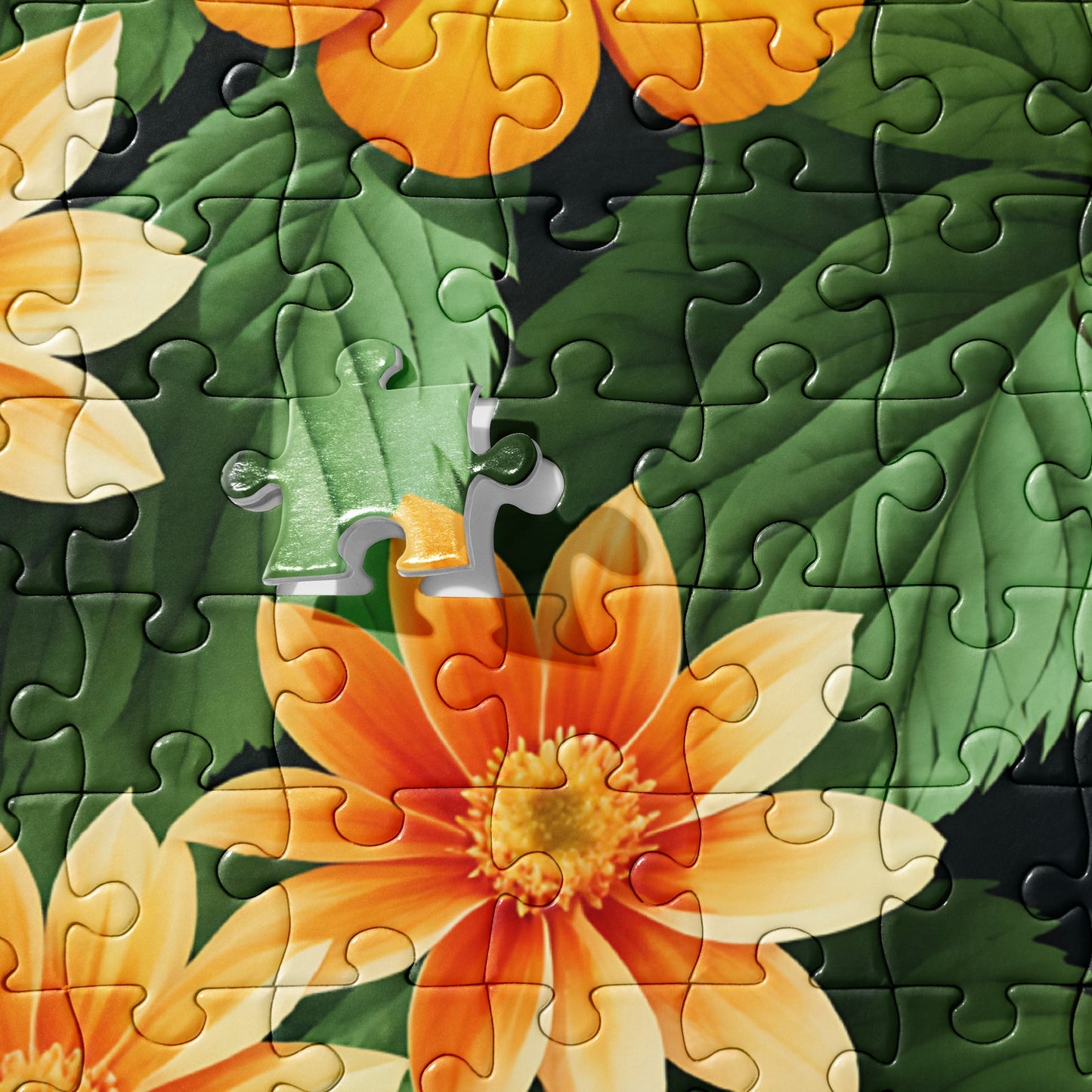 Raspberries and Orange Flowers Jigsaw Puzzle - Puzzle - Discovery Co.