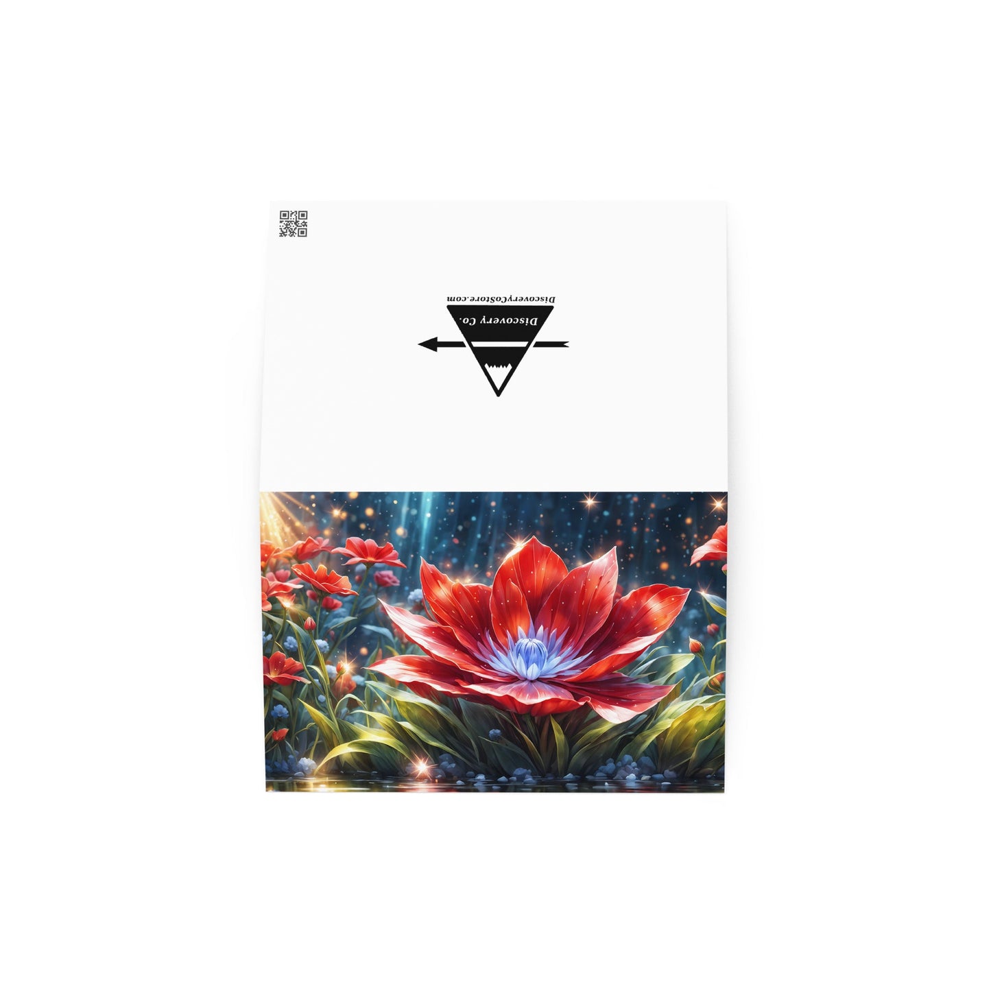 Red Flower Greeting Card - Greeting Card - Discovery Co.