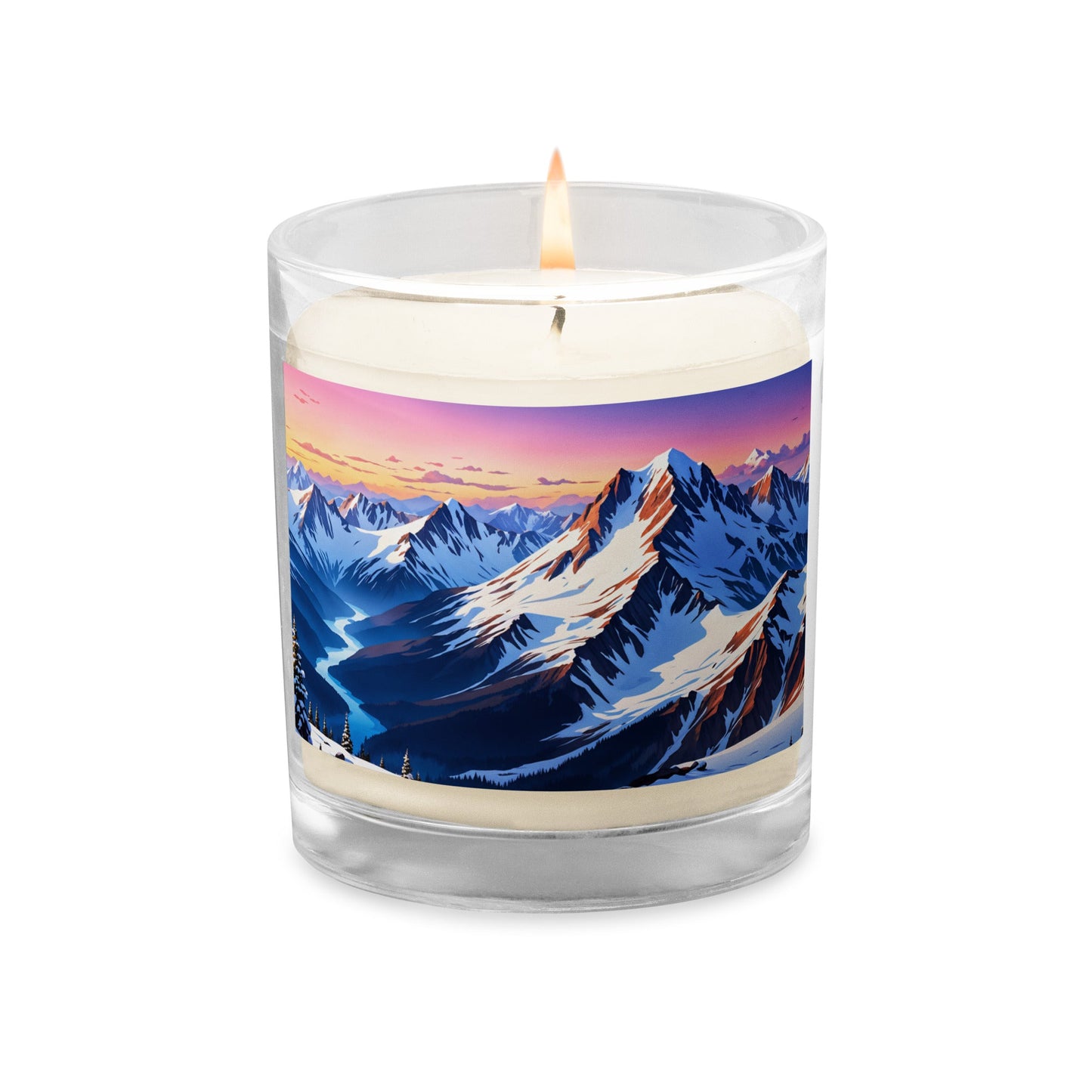 River Though The Mountains Glass Jar Soy Wax Candle - Candles - Discovery Co.