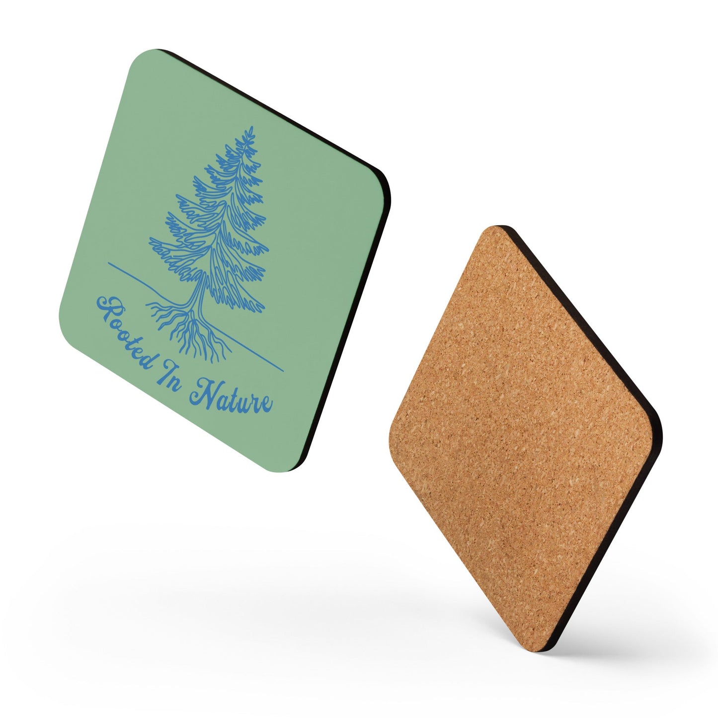 Rooted In Nature II Cork - Back Coaster - Coasters - Discovery Co.