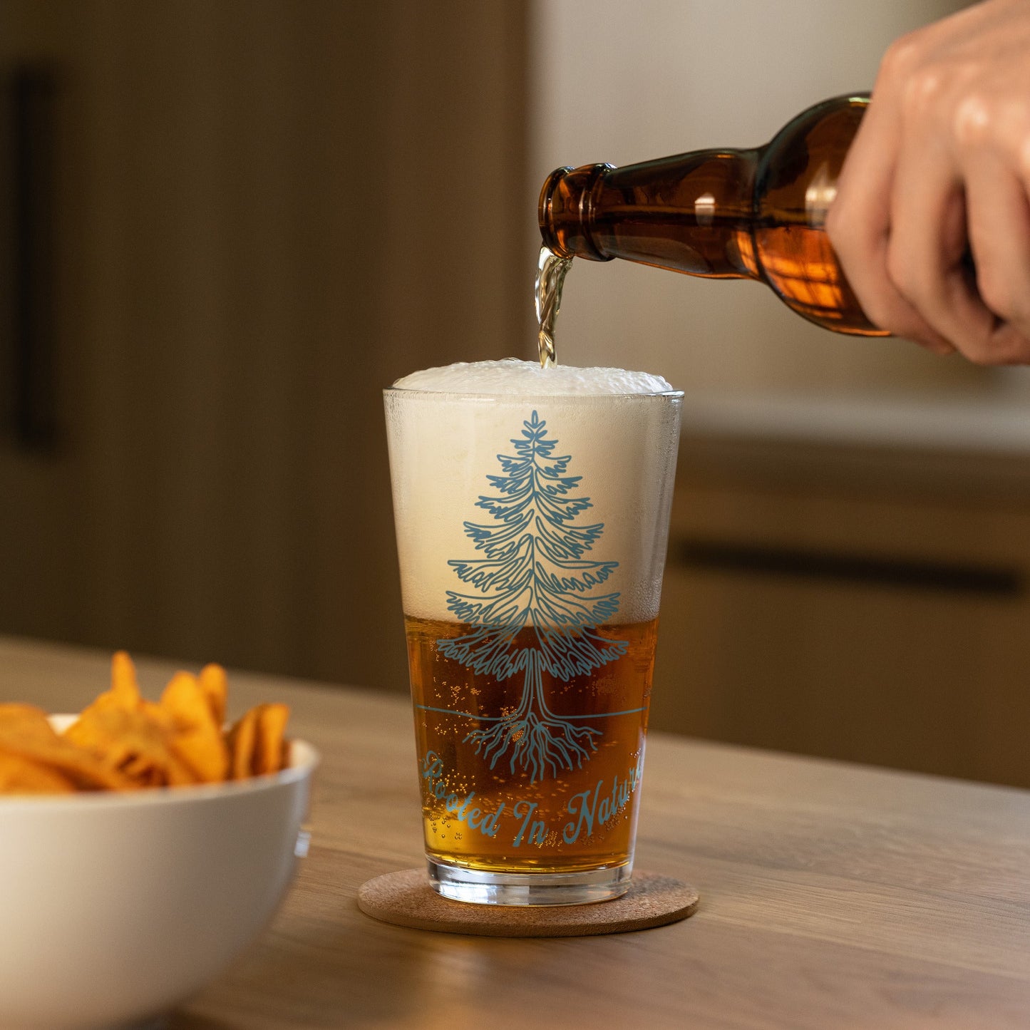 Rooted In Nature II Pint Glass - Beer Glass - Discovery Co.