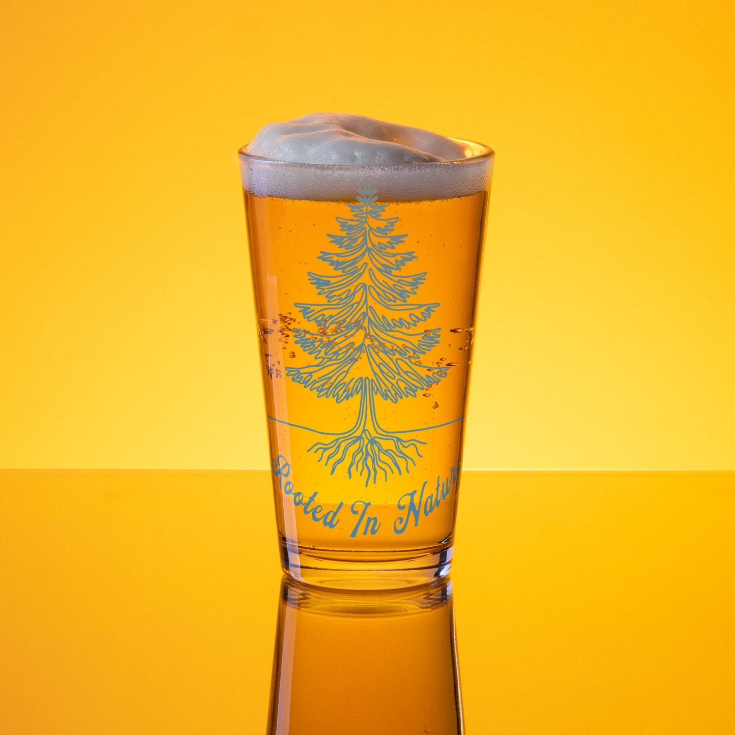 Rooted In Nature II Pint Glass - Beer Glass - Discovery Co.