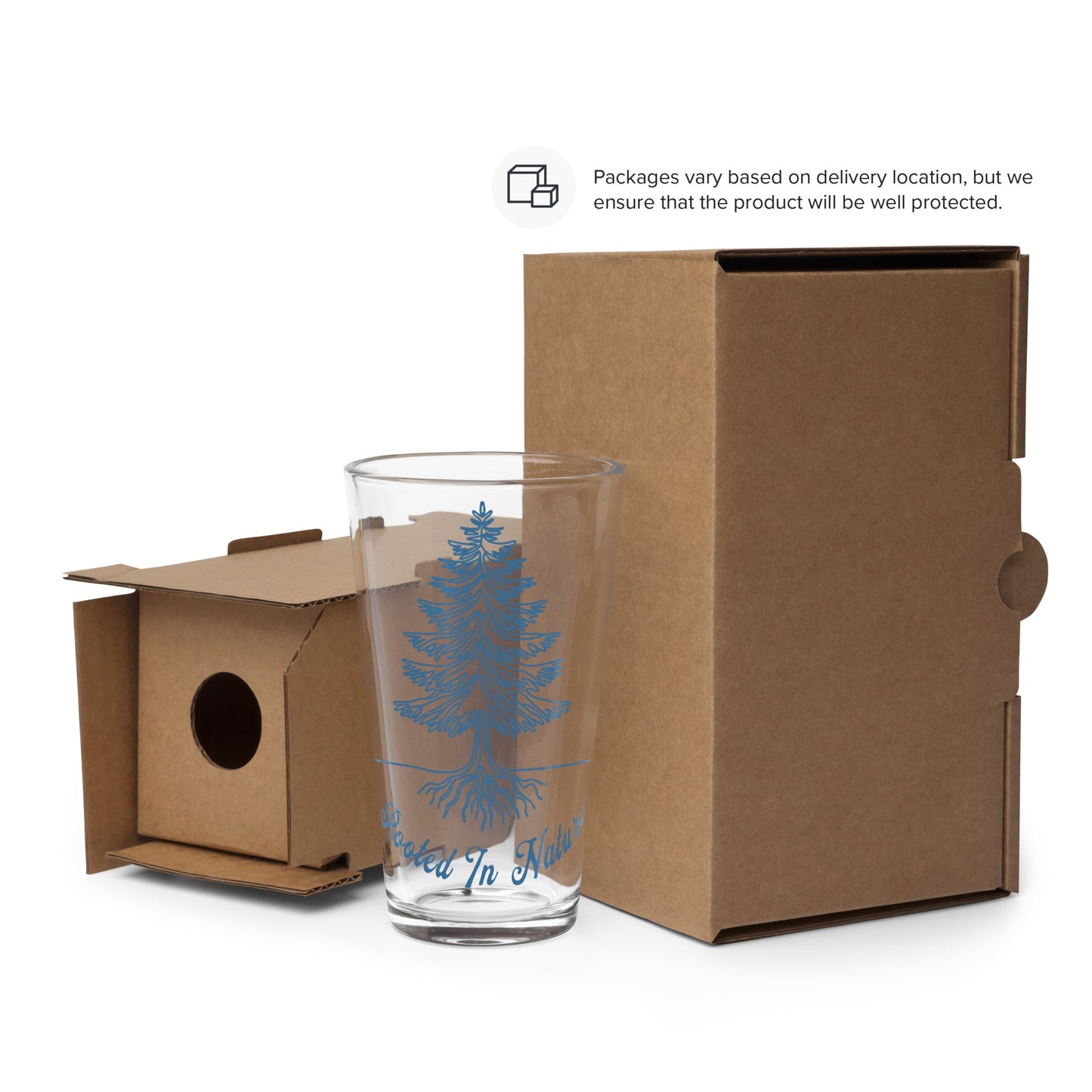Rooted In Nature II Pint Glass - Beer Glass - Discovery Co.