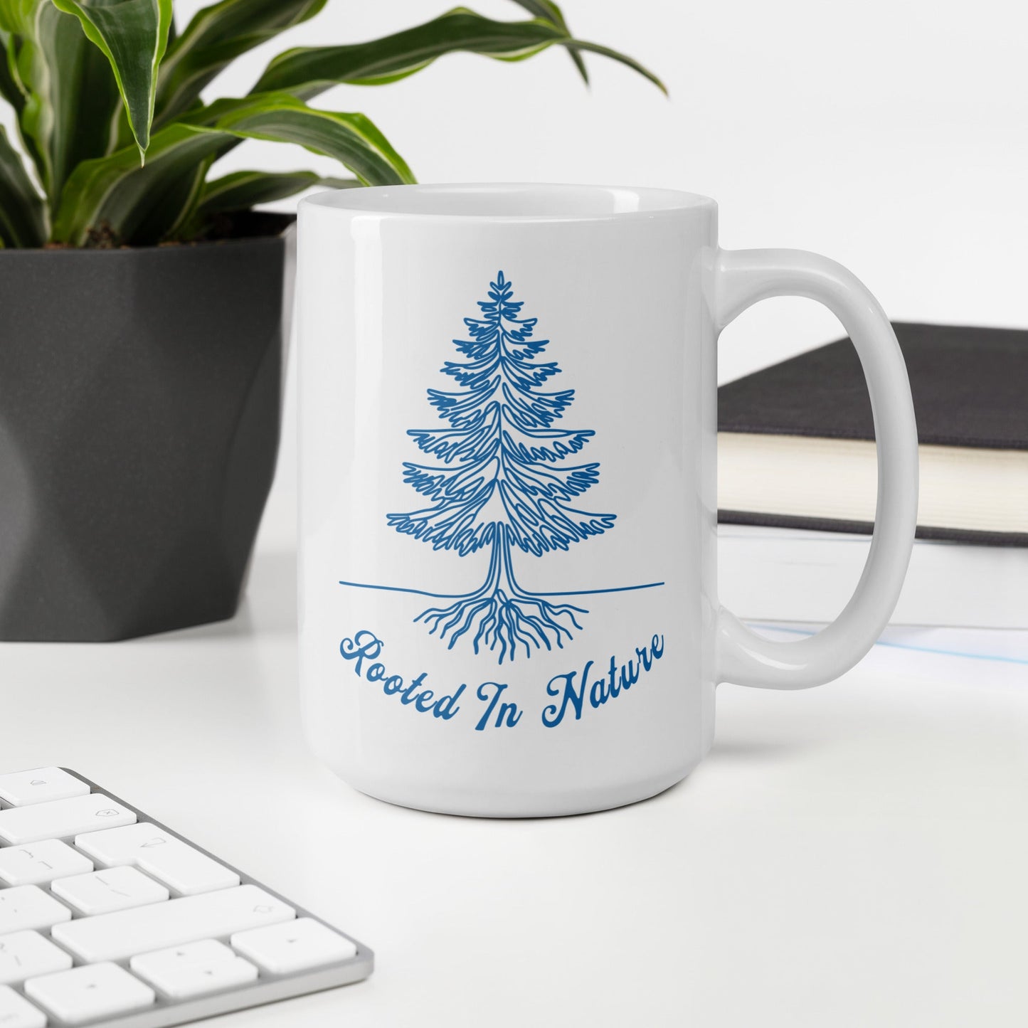 Rooted In Nature II White Glossy Mug (11 oz. 15 oz, 20 oz) - Mugs - Discovery Co.