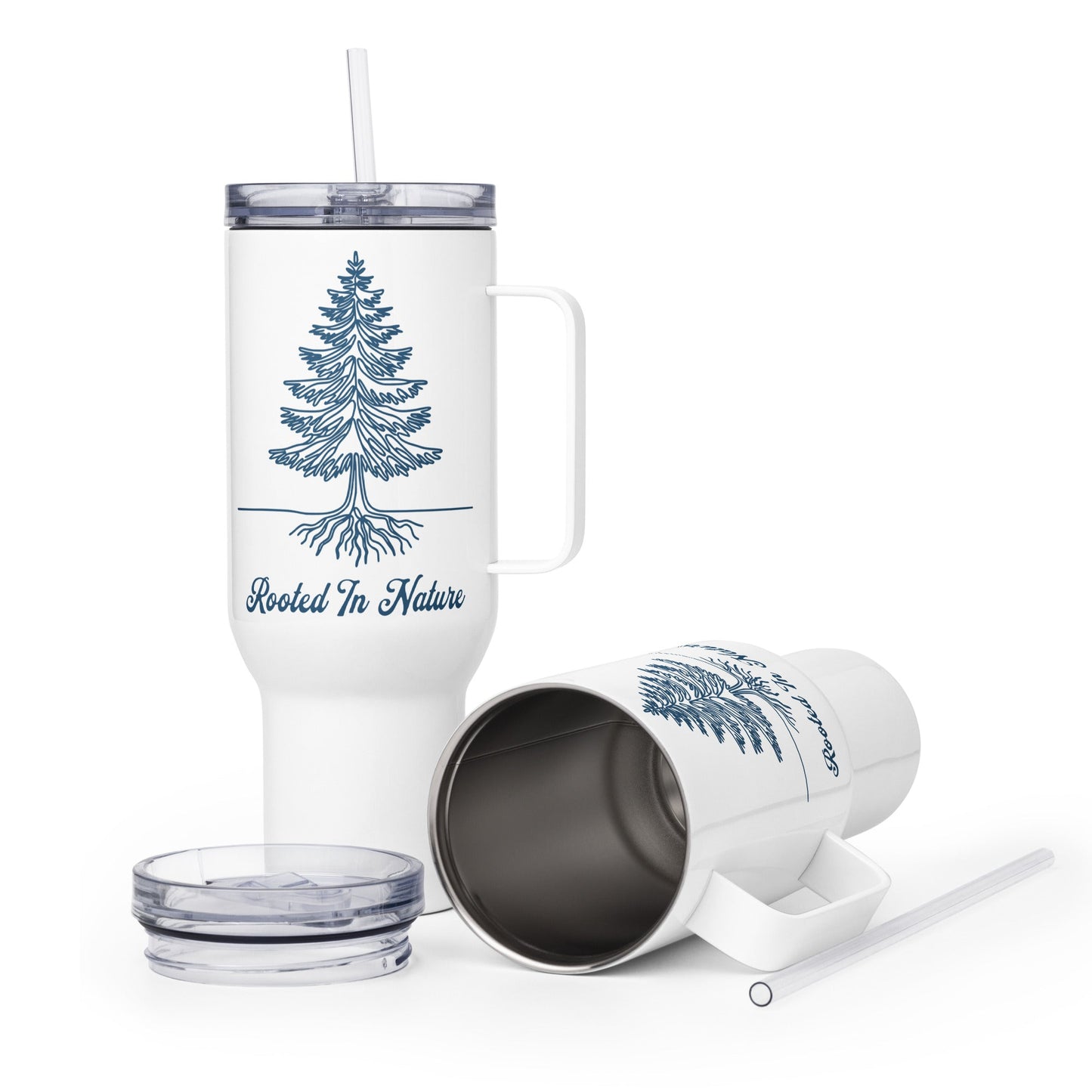 Rooted In Nature Travel Mug With Handle (25 oz and 40 oz) - Travel Mug - Discovery Co.