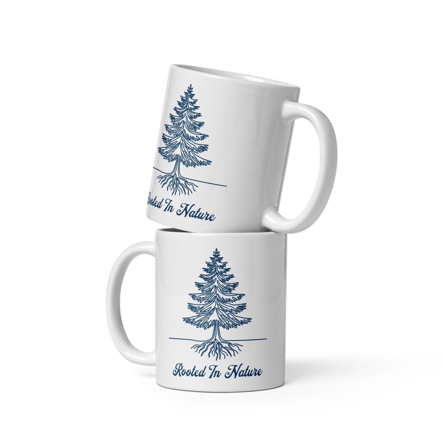 Rooted In Nature White Glossy Mug (11 oz. 15 oz, 20 oz) - Mugs - Discovery Co.