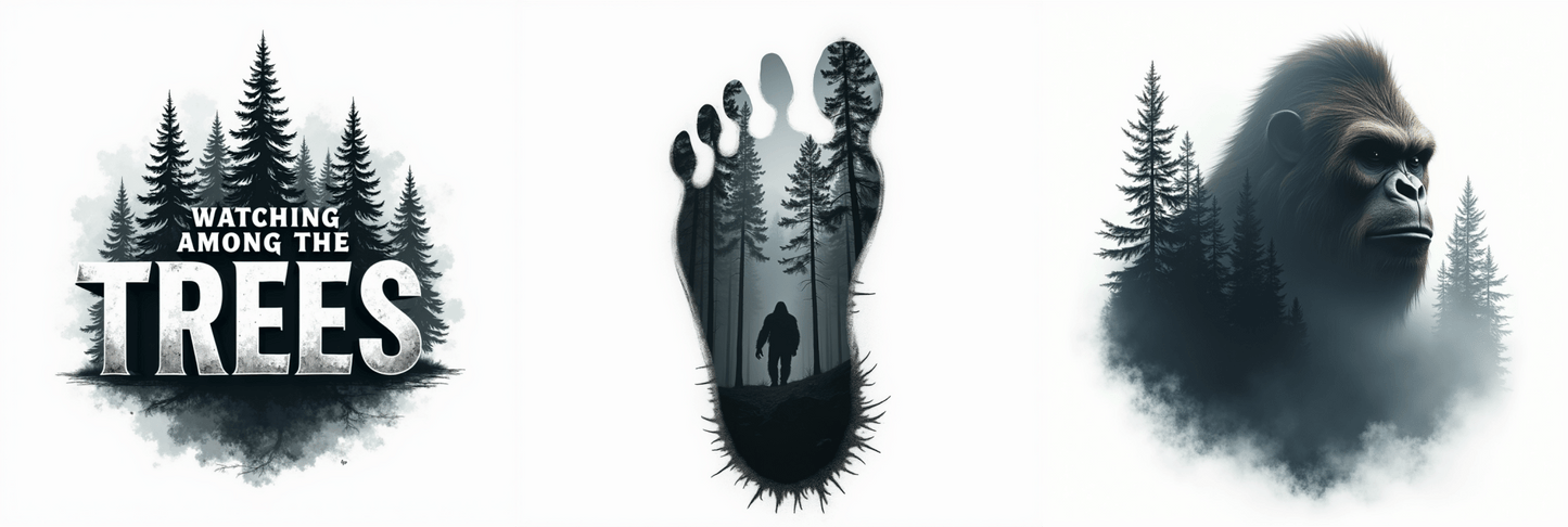 Sasquatch Watching Among The Trees White Glossy Mug (11 oz, 15 oz, 20 oz) - Mugs - Discovery Co.