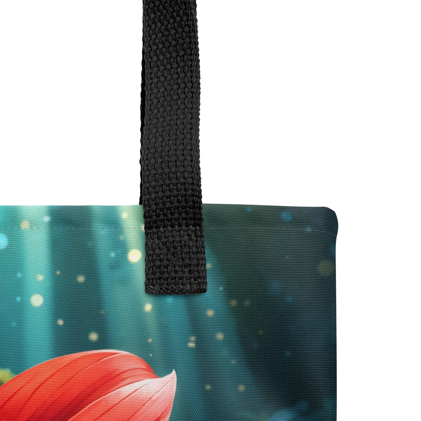 Scarlet Flower II Tote Bag - Tote Bags - Discovery Co.