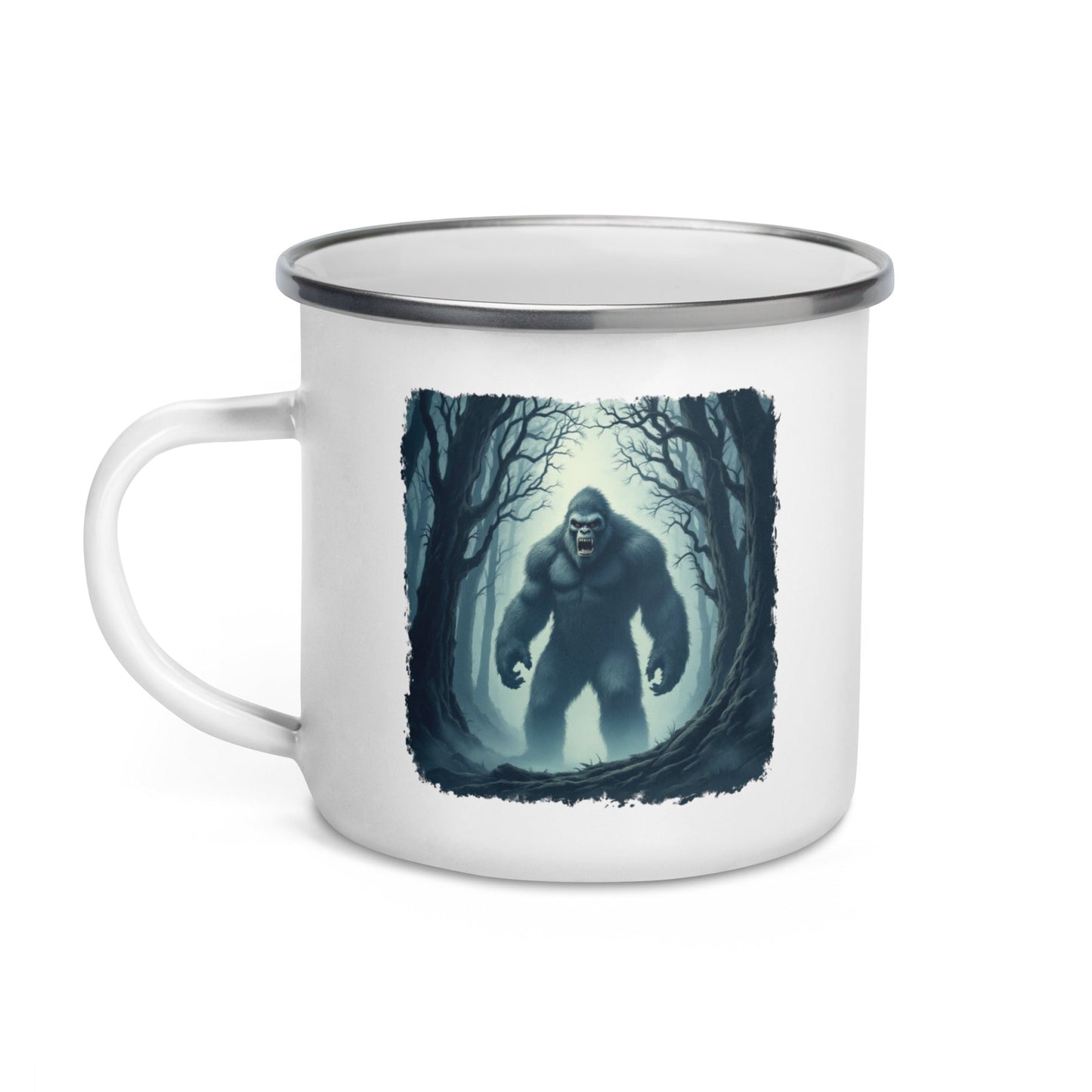 Scary Bigfoot Enamel Mug - Mugs - Discovery Co.
