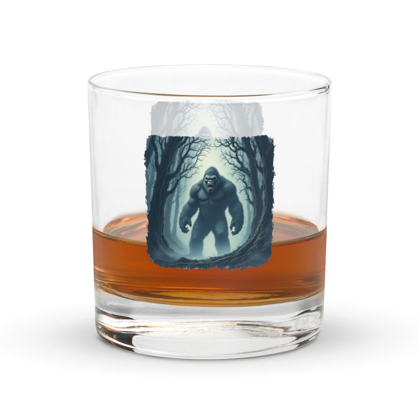 Scary Bigfoot Rocks Glass - Rocks Glass - Discovery Co.