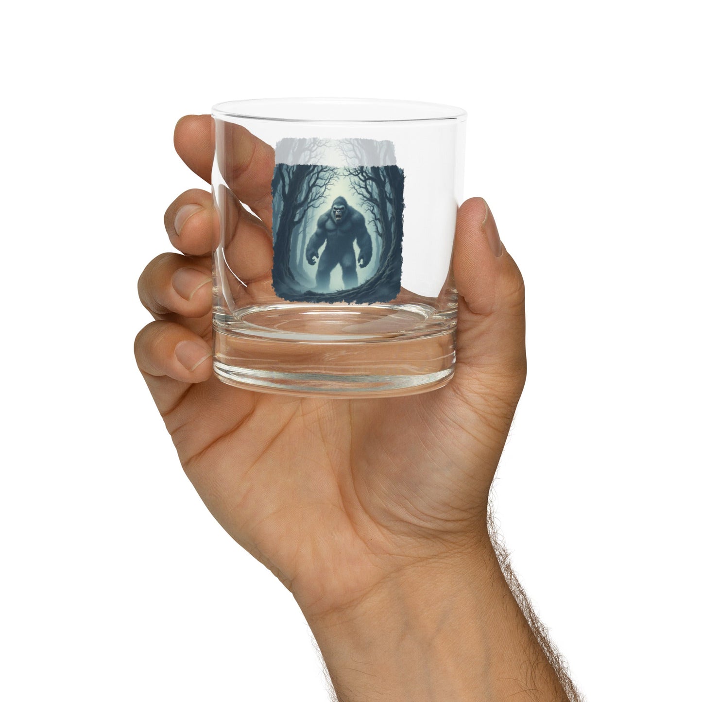 Scary Bigfoot Rocks Glass - Rocks Glass - Discovery Co.